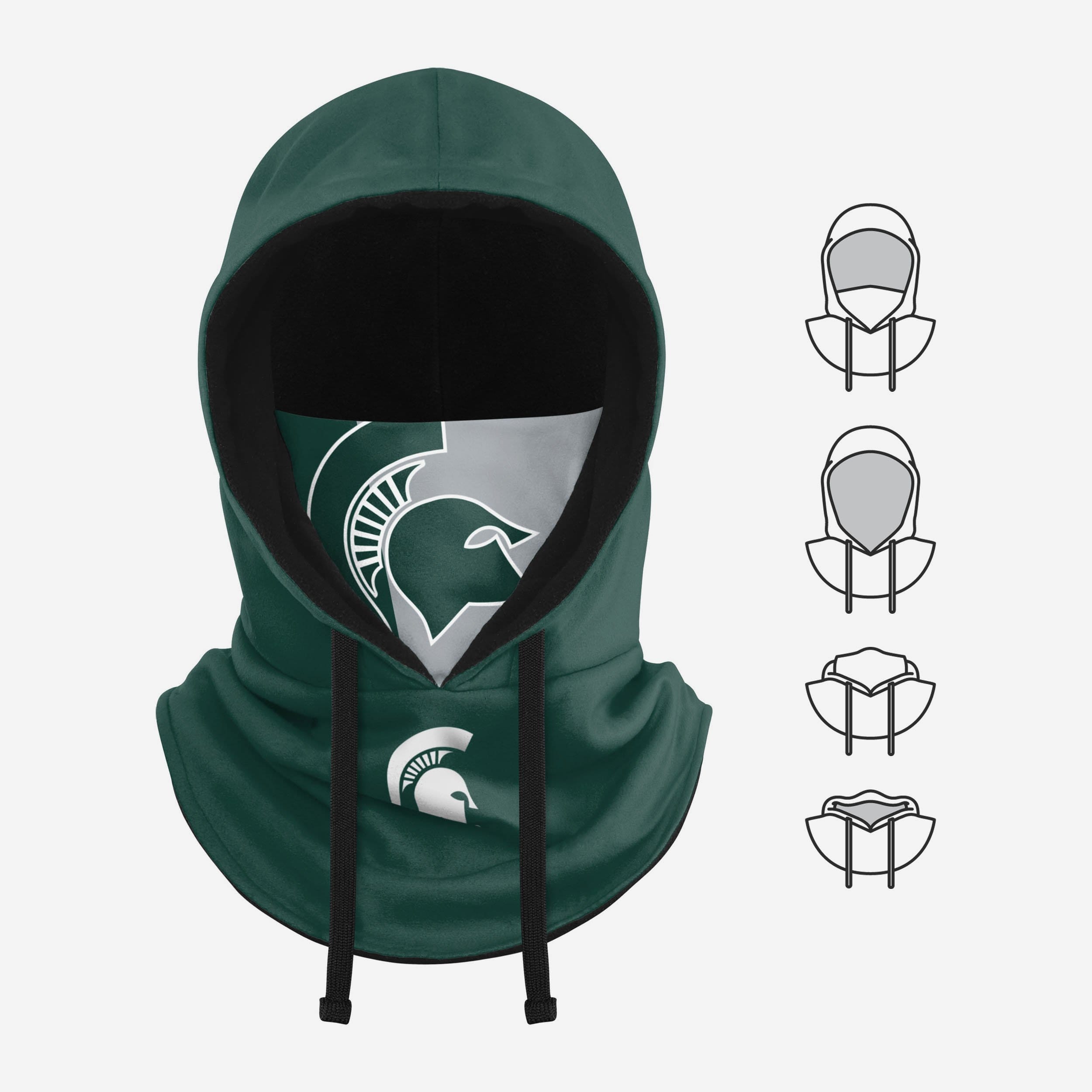 Michigan State Spartans Drawstring Hooded Gaiter - Stay Stylish and Warm!