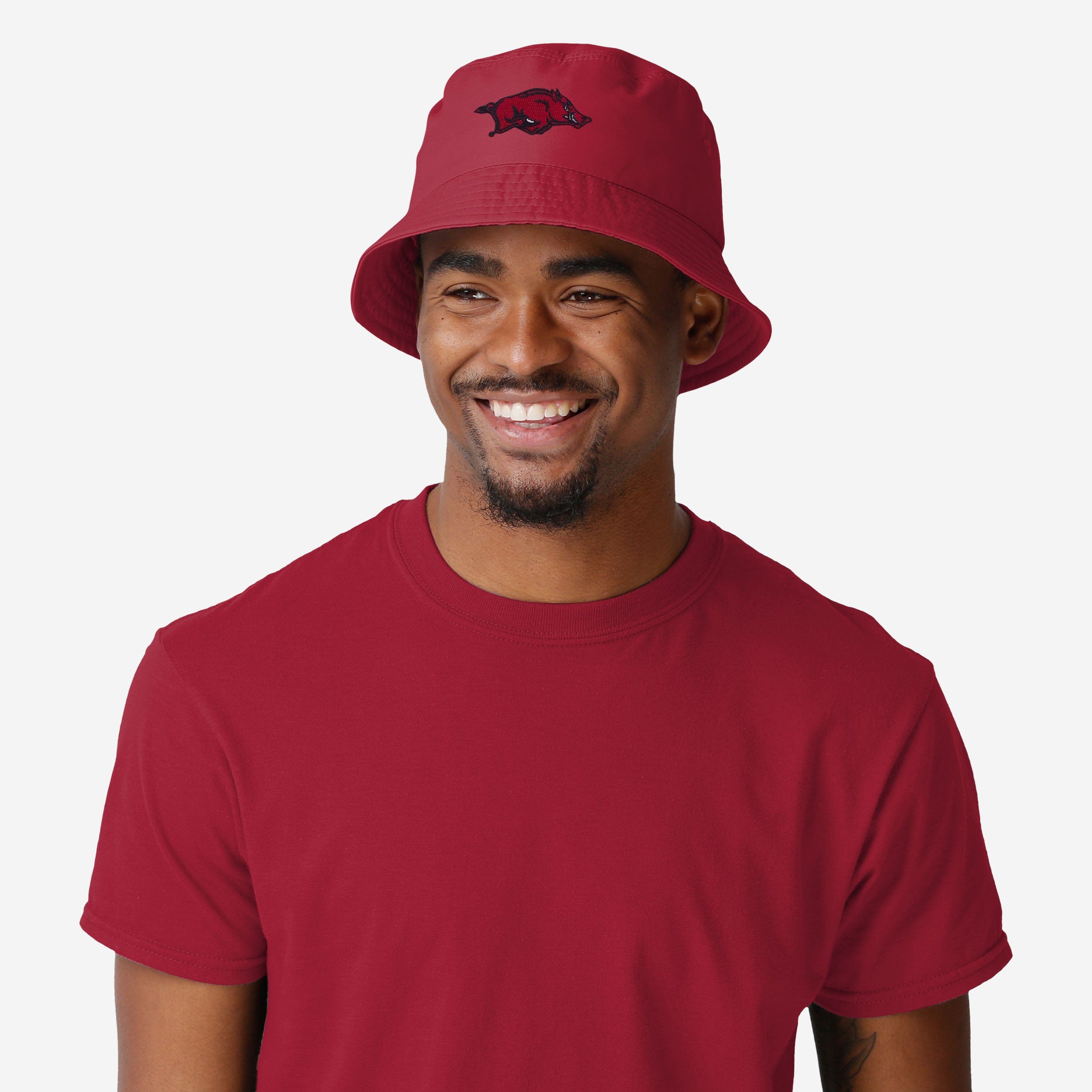 Arkansas Razorbacks Stylish Solid Bucket Hat