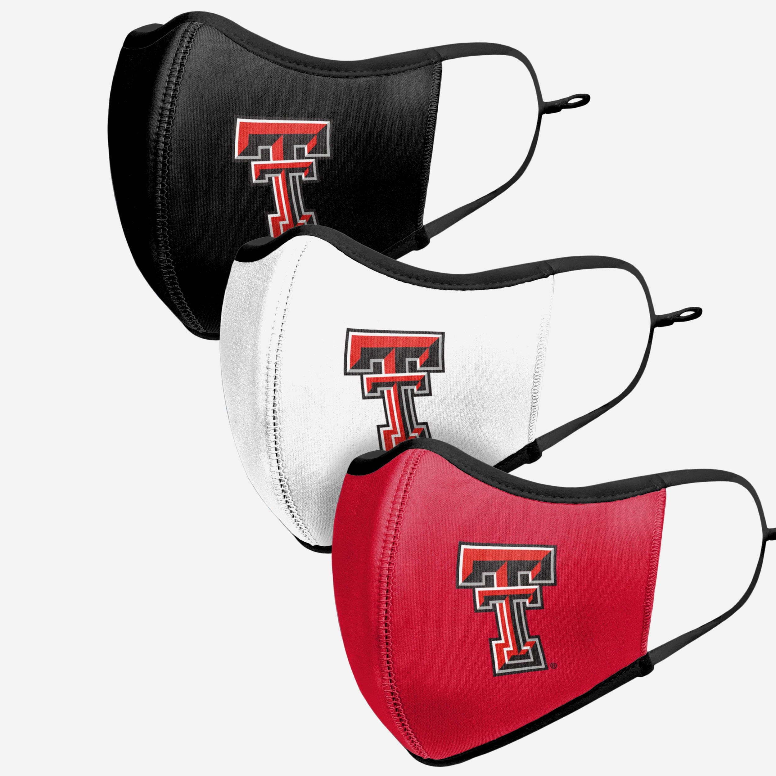 Texas Tech Red Raiders 3-Pack Sporty Face Covers - Show Your Team Spirit!