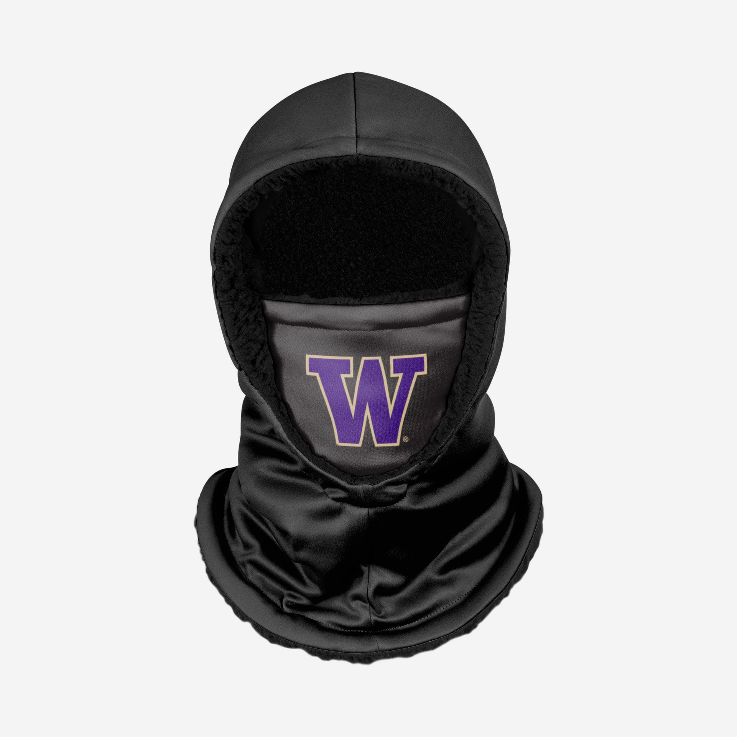 Washington Huskies Premium Black Hooded Gaiter - Show Your Team Spirit!