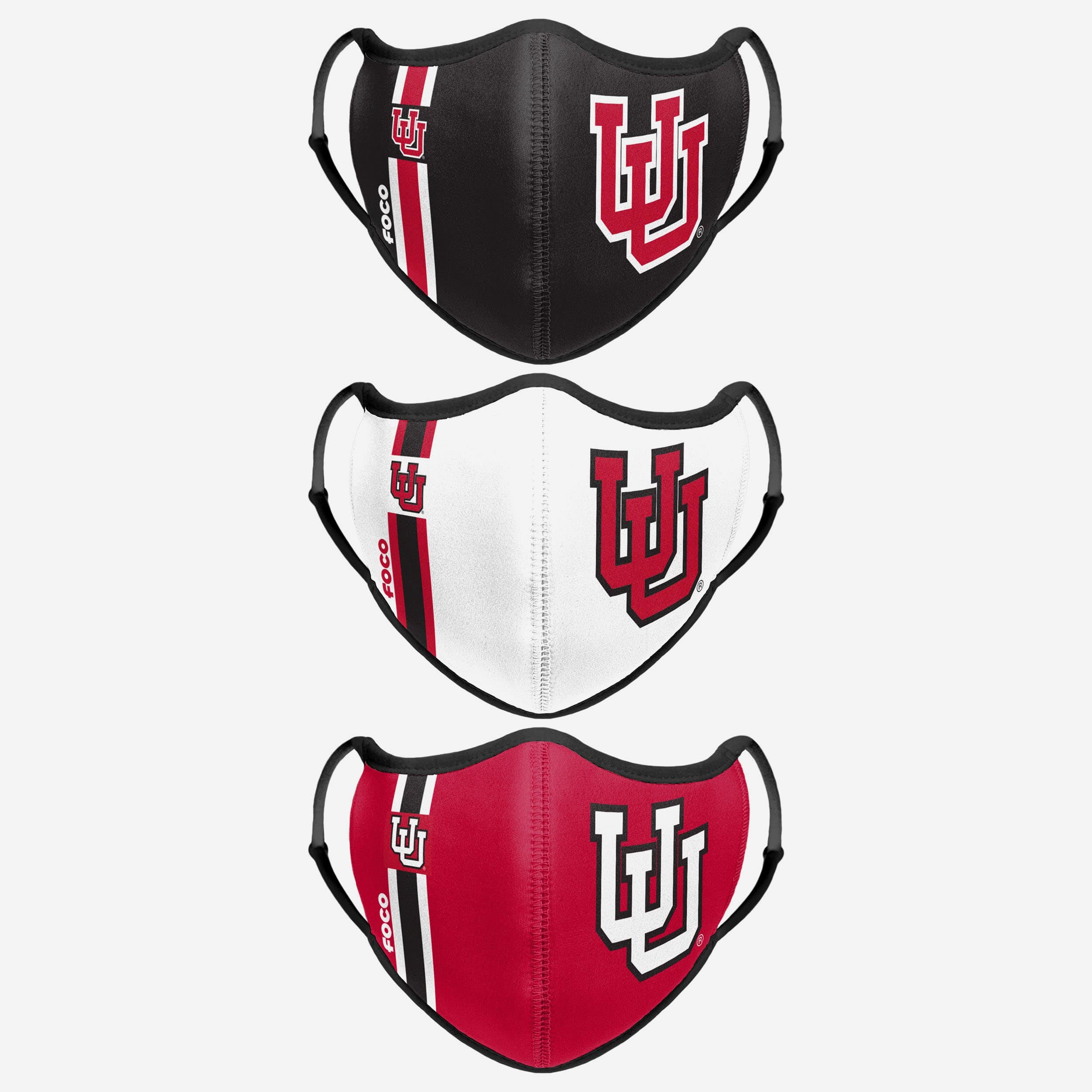 Utah Utes Sport 3-Pack Face Cover - Show Your Team Spirit!