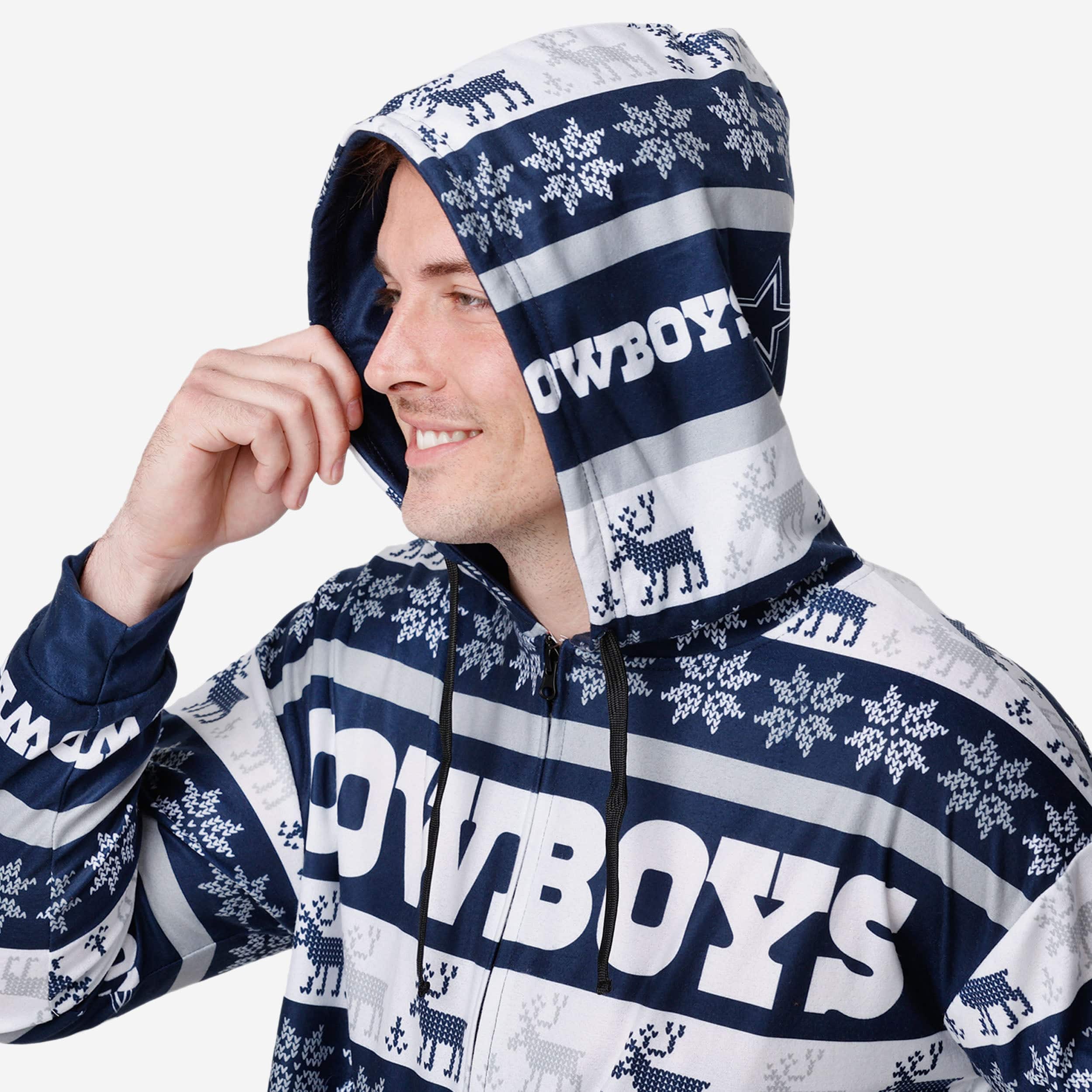 Dallas Cowboys Super Cozy Short One-Piece Pajamas