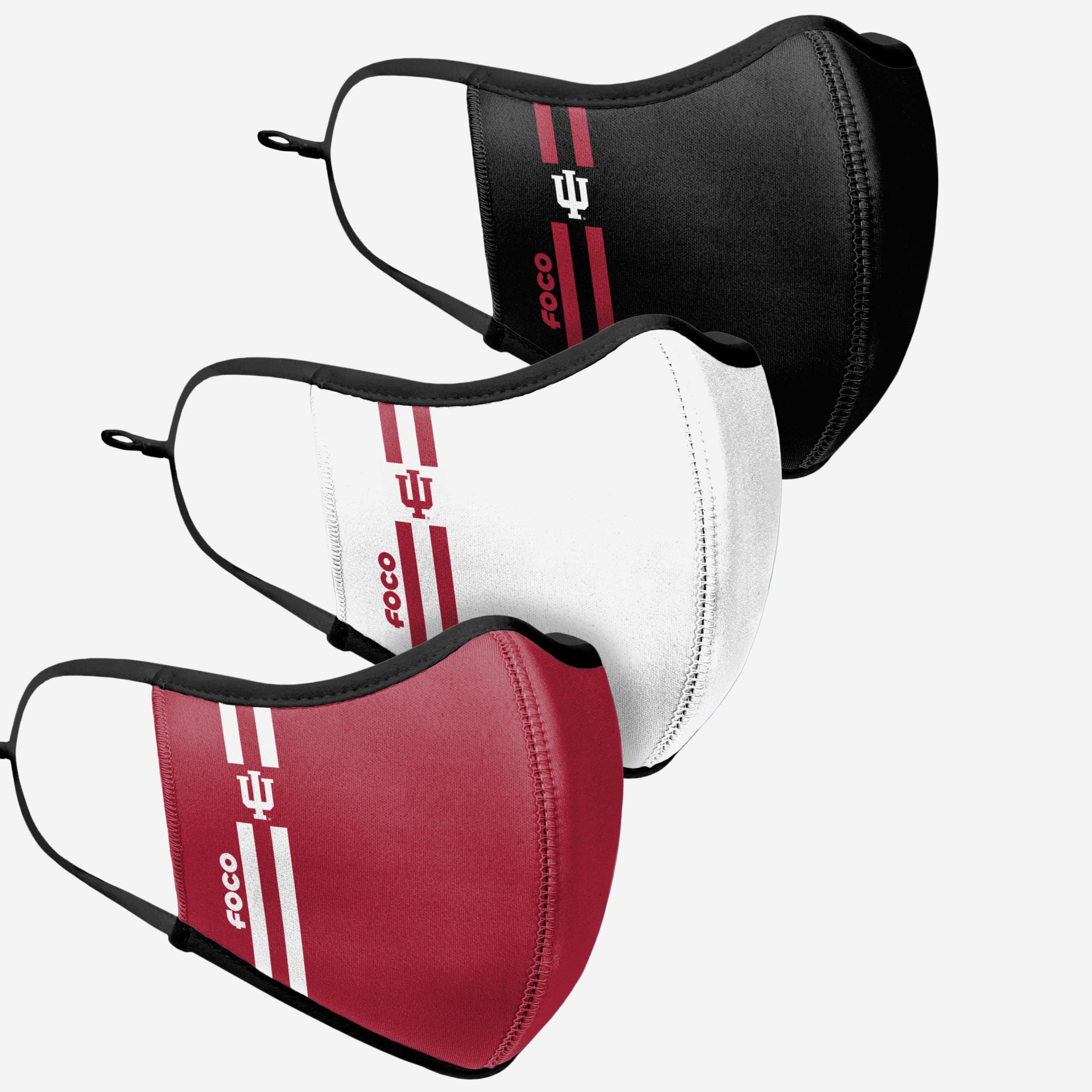 Indiana Hoosiers 3-Pack Sports Face Cover - Show Your Team Spirit!