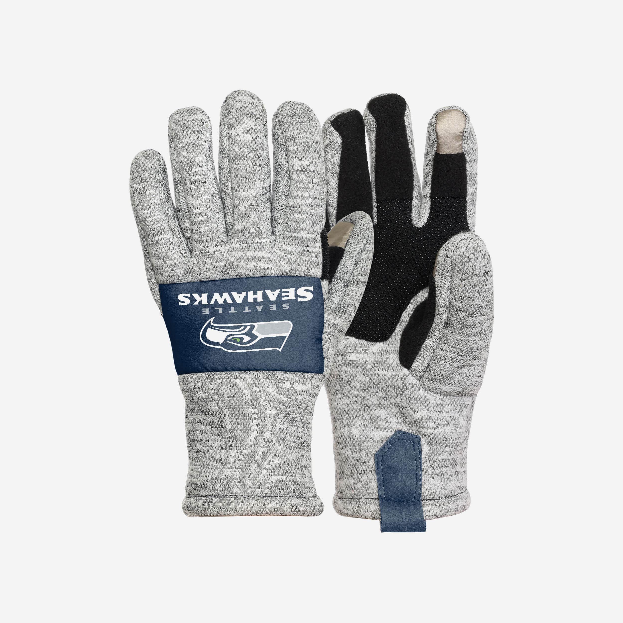 Seattle Seahawks Heather Grey Insulated Gloves - Stay Warm in Style!