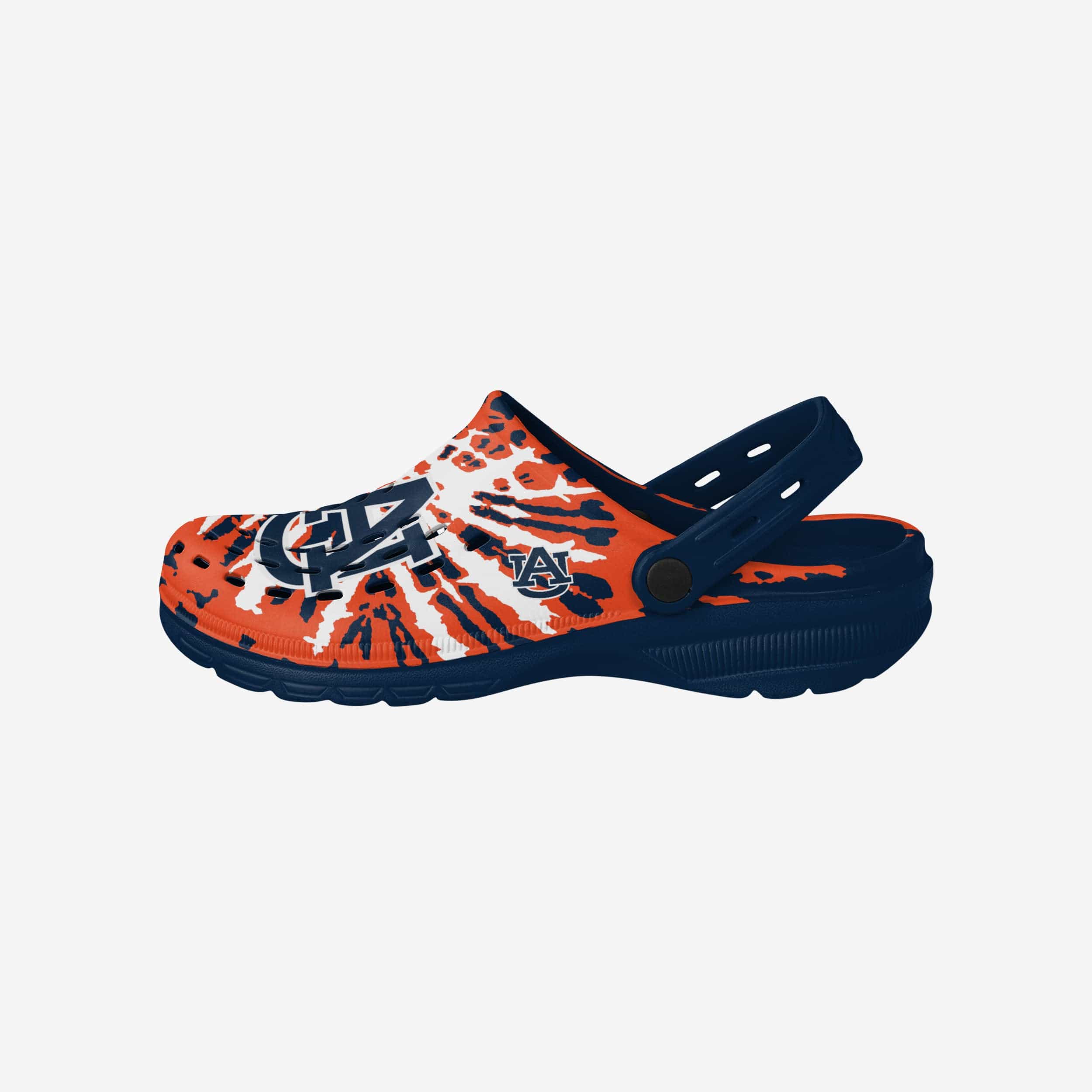 Auburn Tigers Tie-Dye Clogs with Straps - Stand Out in Style!