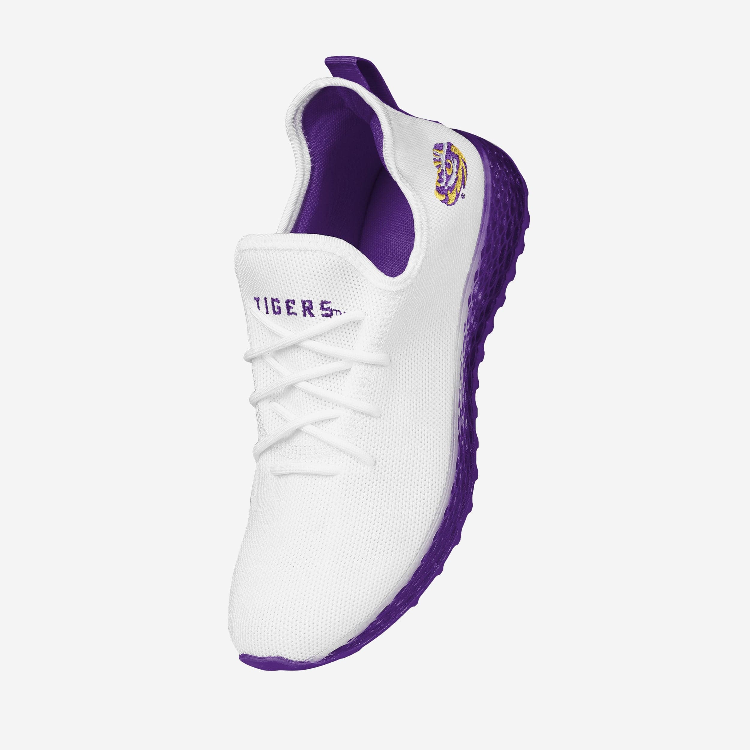 LSU Tigers Gradient Midsole White Game-Day Sneakers