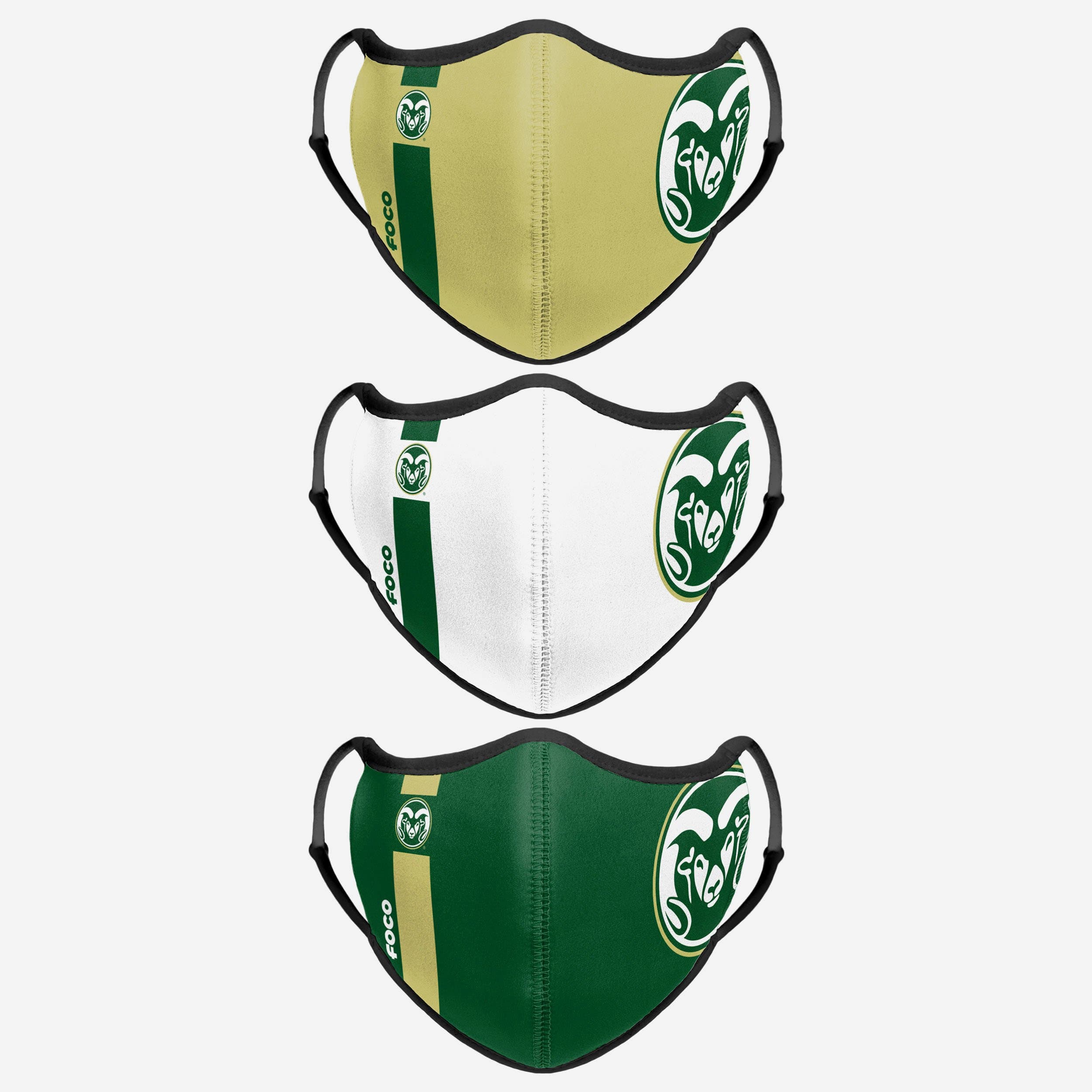 Colorado State Rams 3-Pack Sports Face Cover - Show Your Team Spirit!