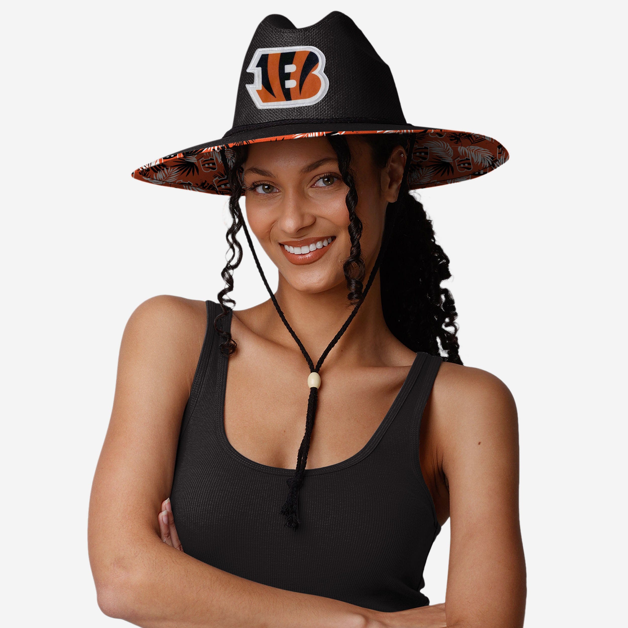 Cincinnati Bengals Team Color Stylish Straw Hat