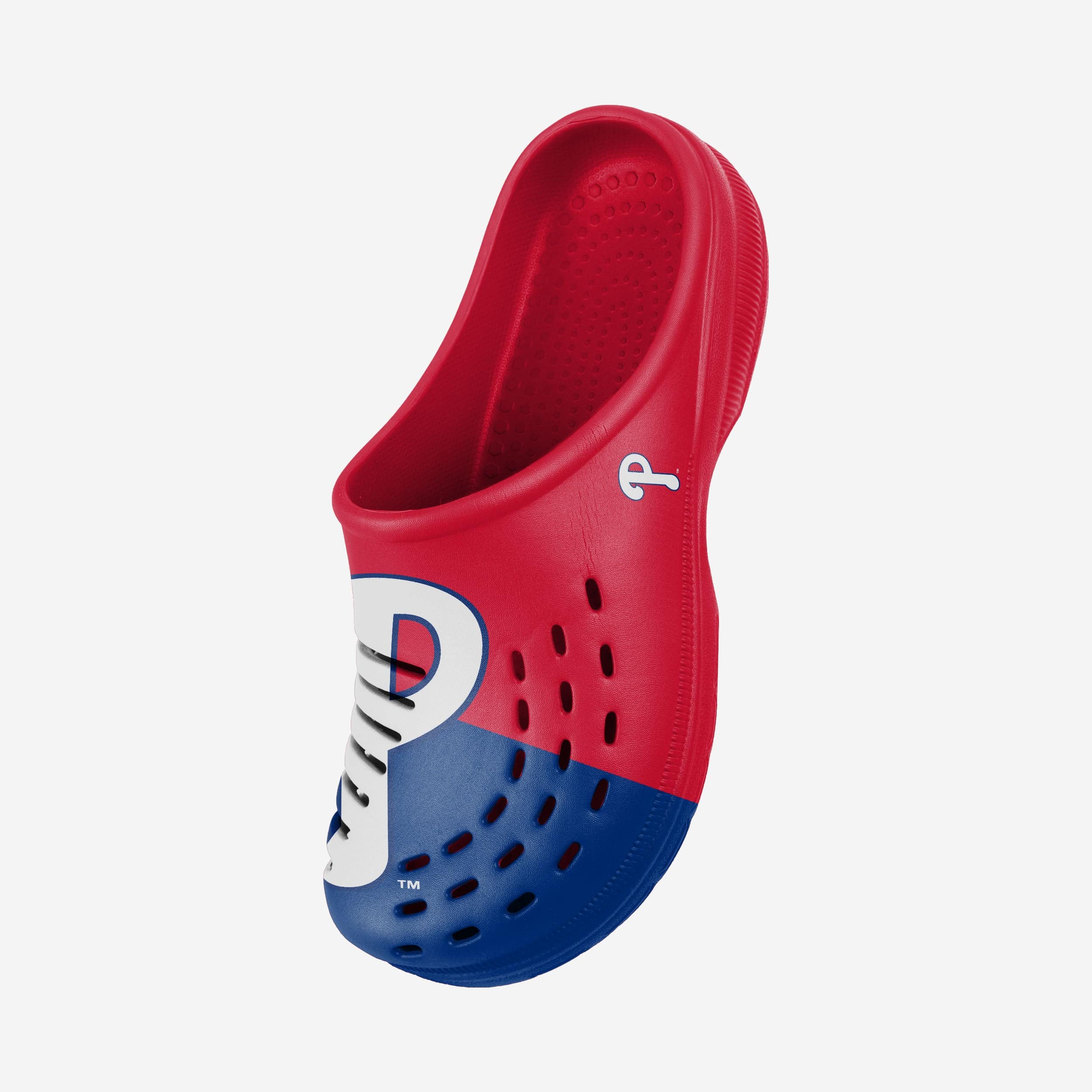 Philadelphia Phillies Men's Stylish Colorblock Big Logo Clogs - Rock Your Team Spirit!