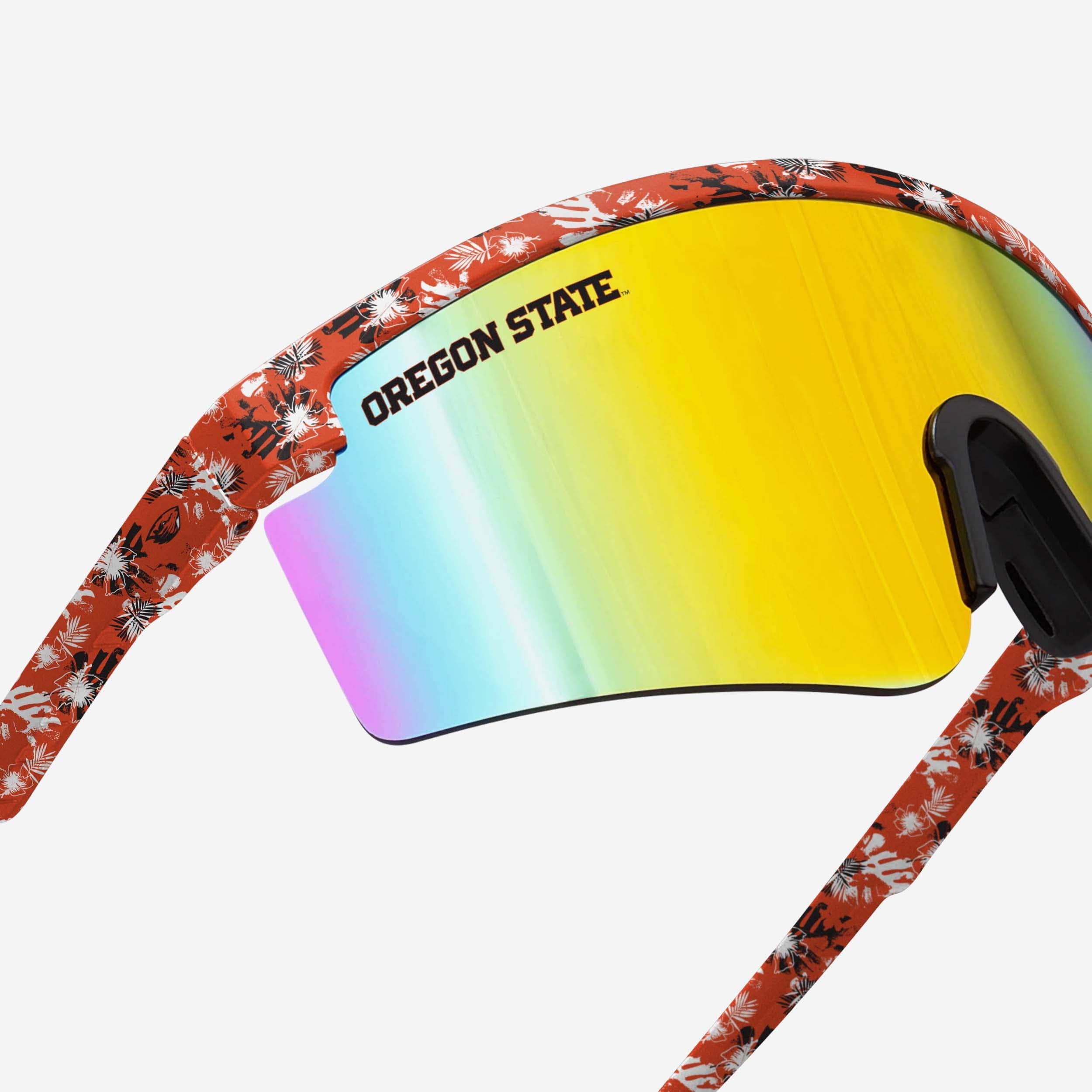 Stylish Oregon State Beavers Floral Large Frame Sunglasses