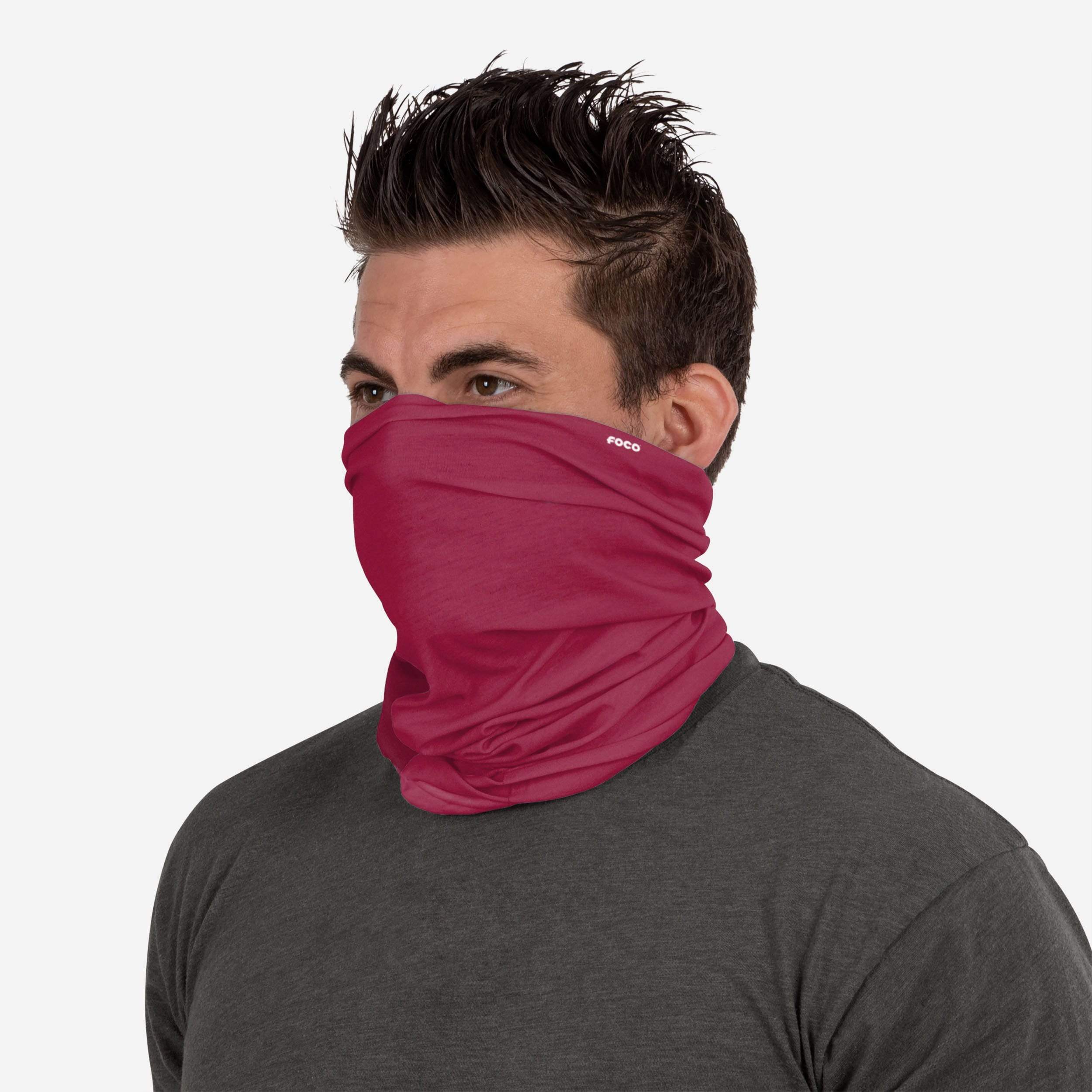 Stylish Solid Maroon Gaiter Scarf - A Must-Have Fashion Accessory