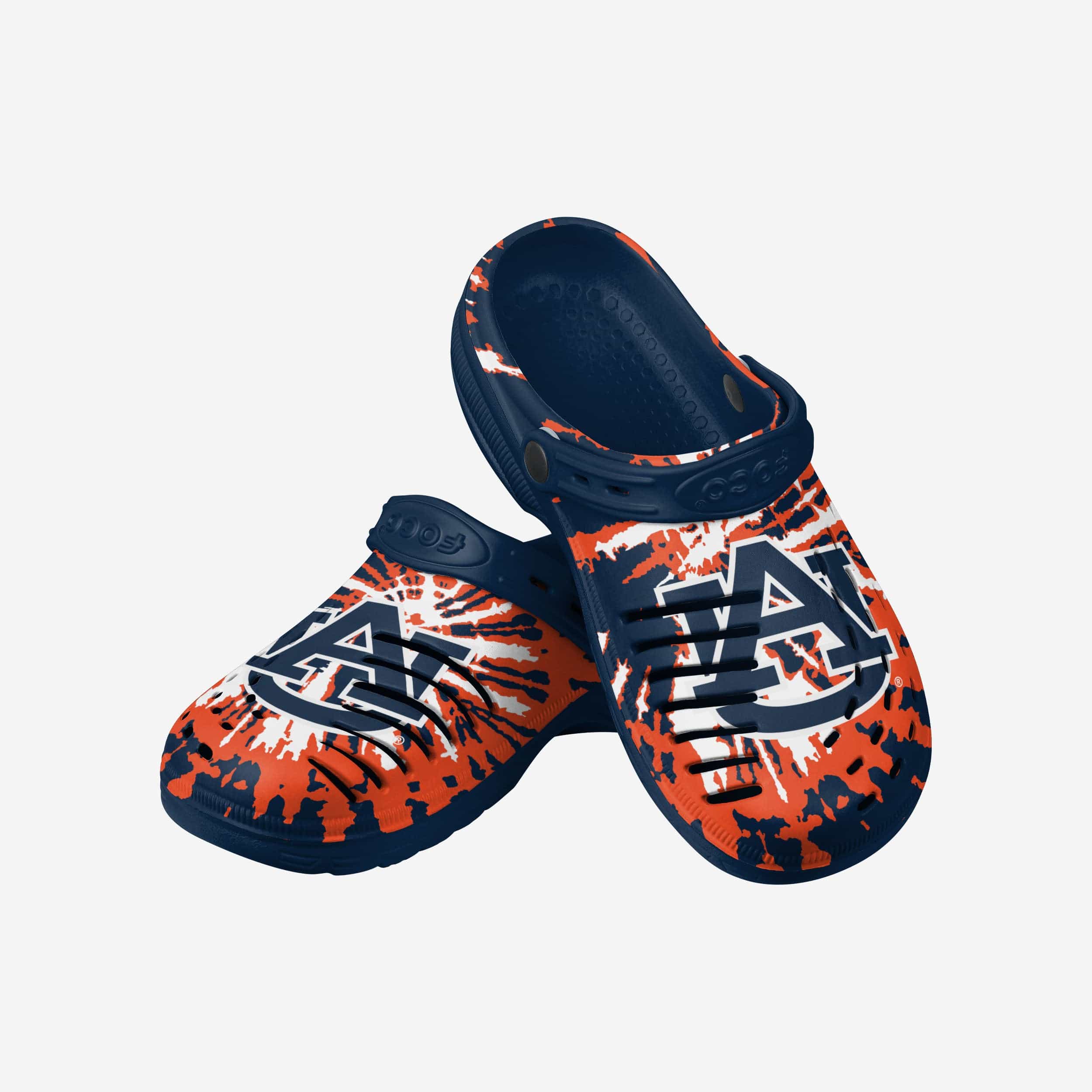Auburn Tigers Tie-Dye Clogs with Straps - Stand Out in Style!