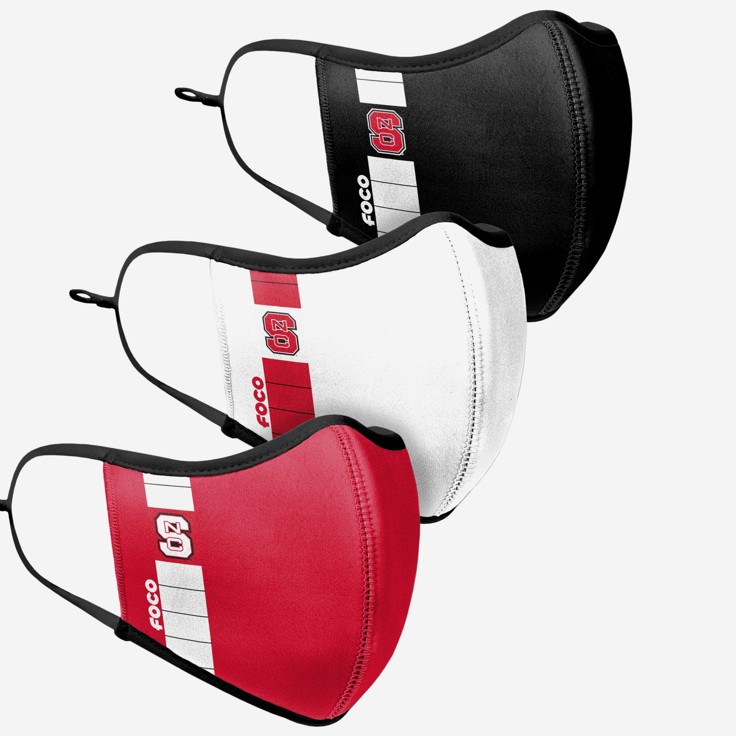 NC State Wolfpack 3-Pack Sports Face Cover - Represent Your Team in Style!