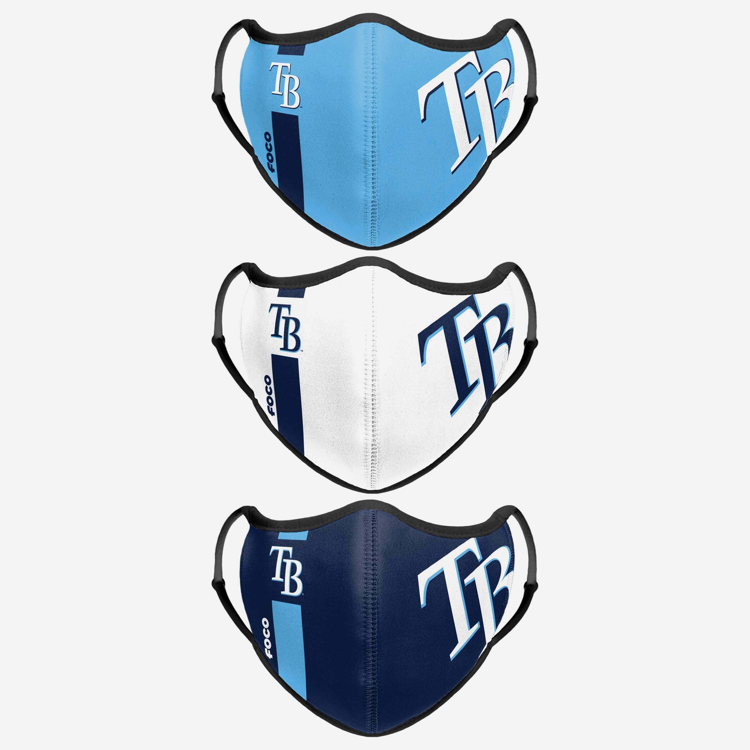 Tampa Bay Rays 3-Pack Fashionable Sport Face Covers