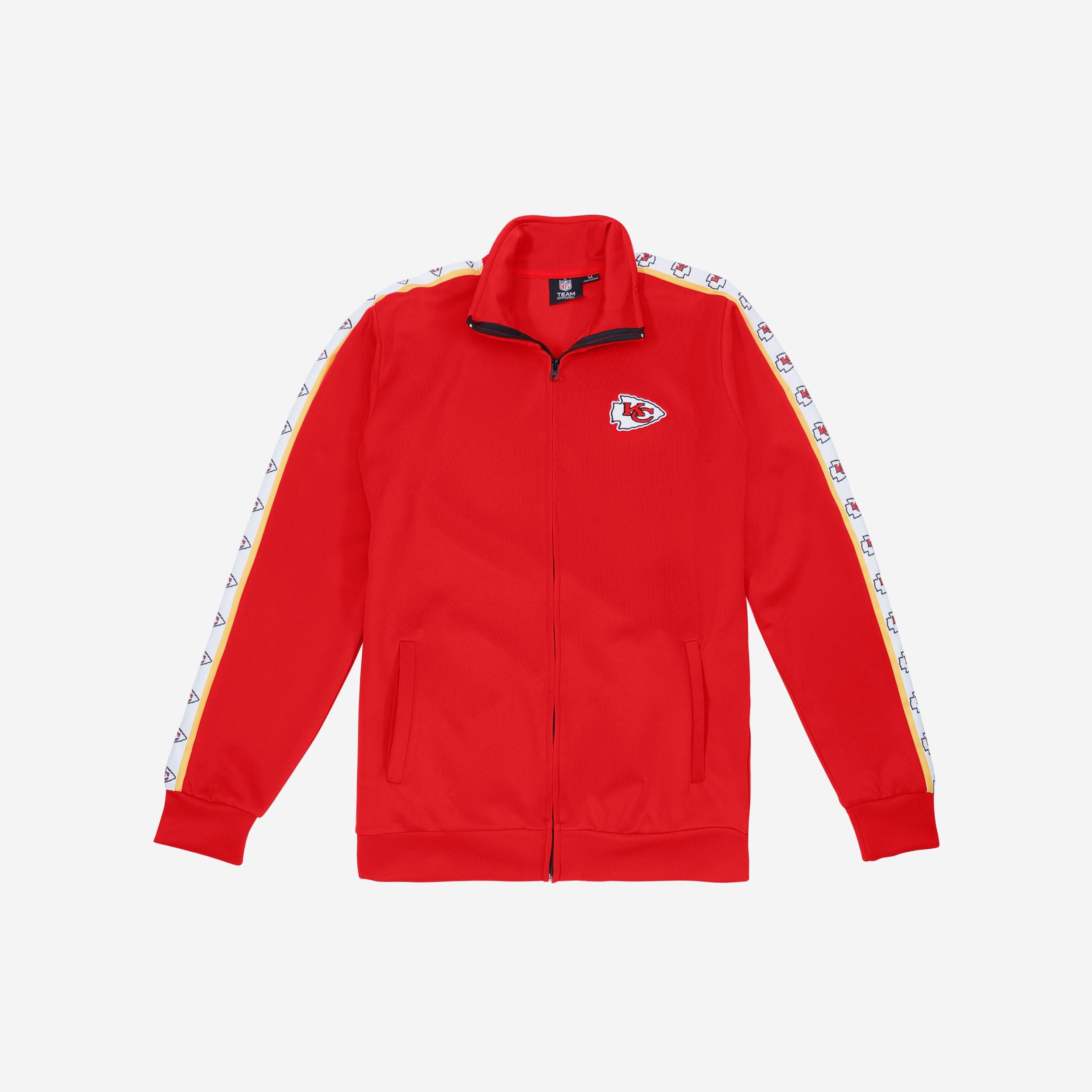 Kansas City Chiefs Stylish Stripe Logo Track Jacket