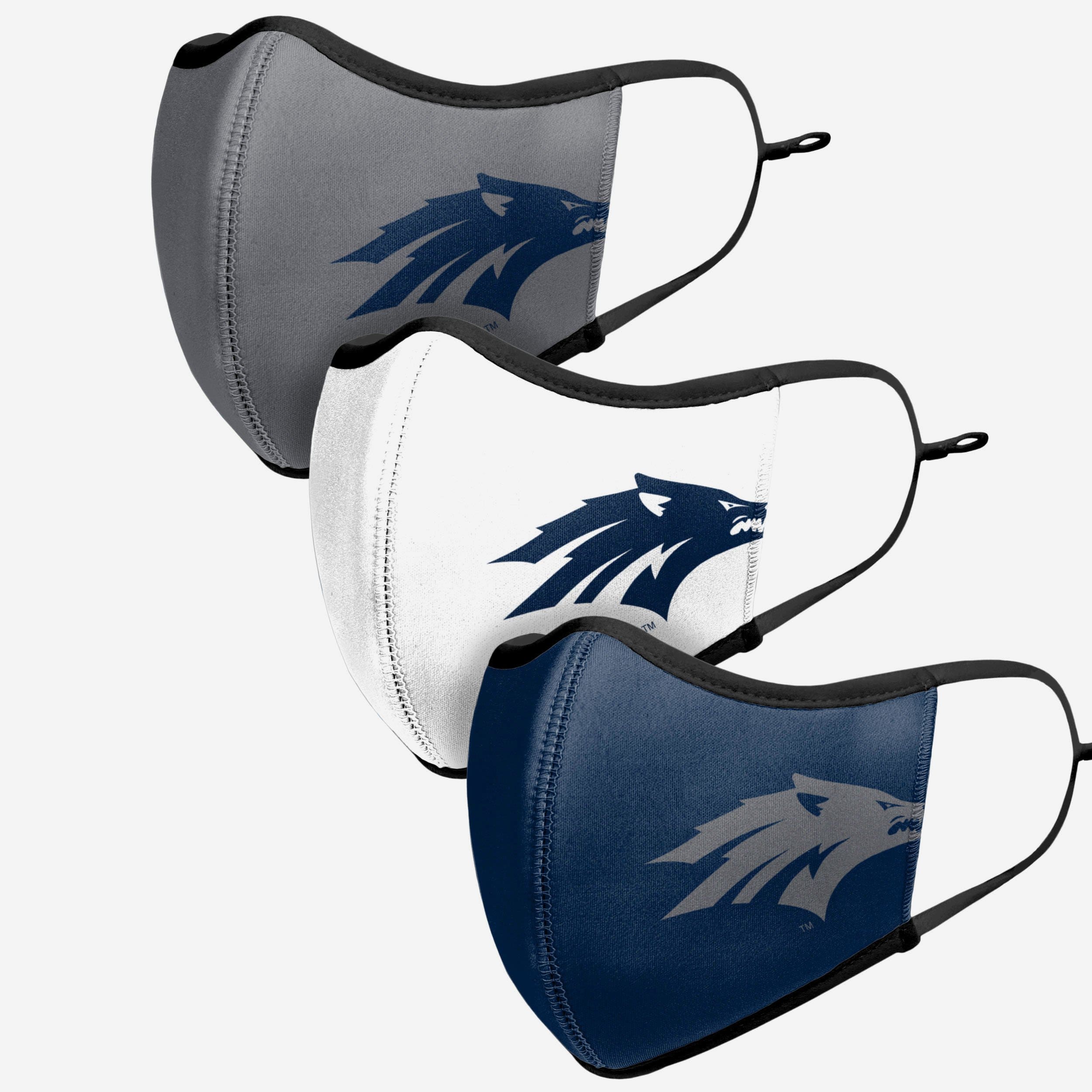 Nevada Wolf Pack 3-Pack Fashionable Sport Face Covers