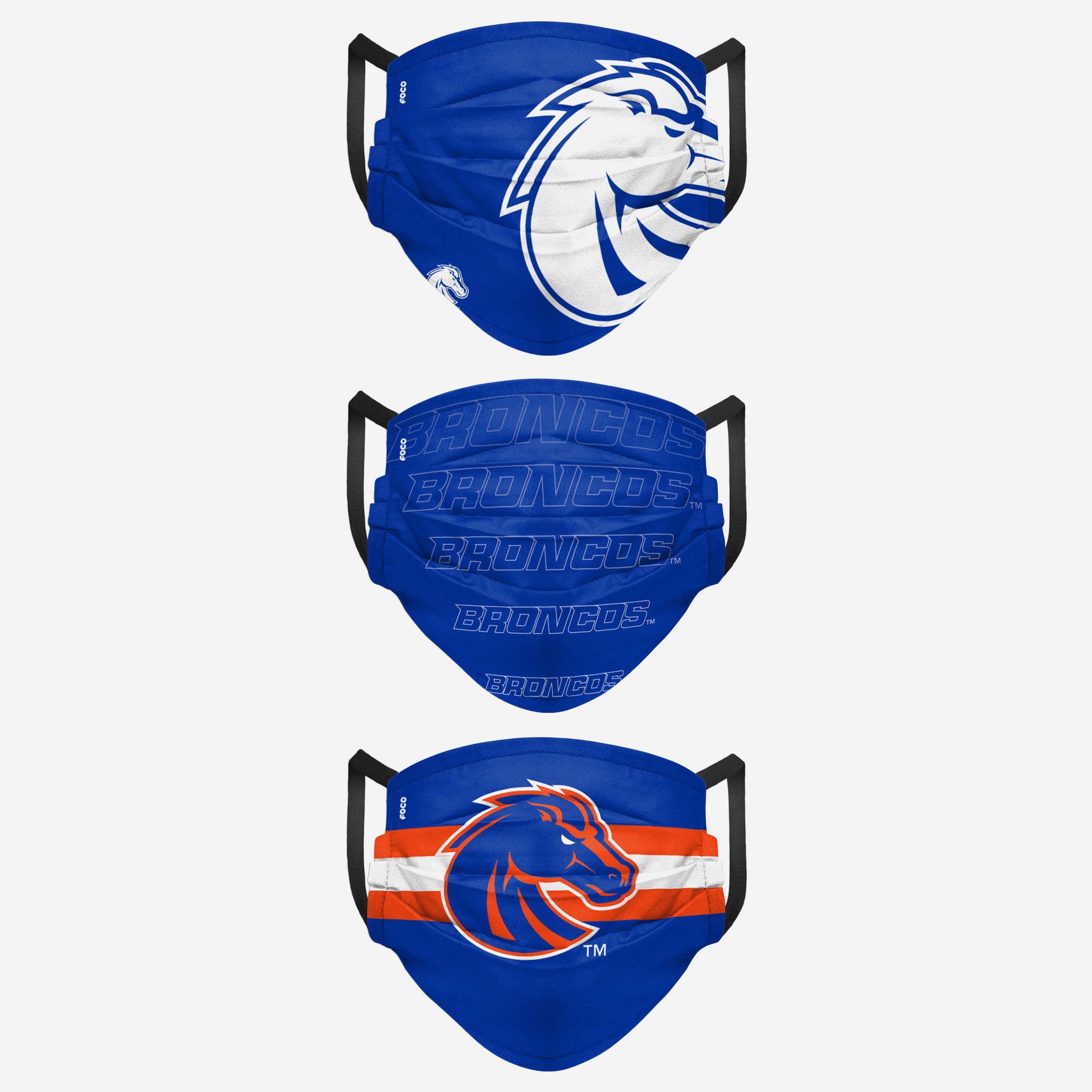 Boise State Broncos Matchday 3-Pack Face Cover - Show Your Team Spirit!