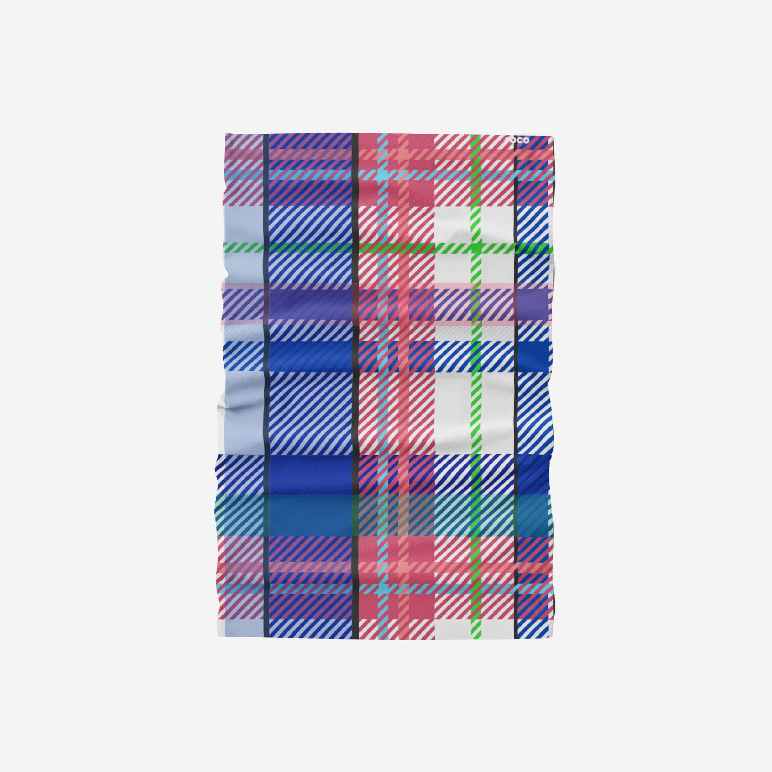 Stylish Pink Plaid Gaiter Scarf - A Fashion Must-Have!