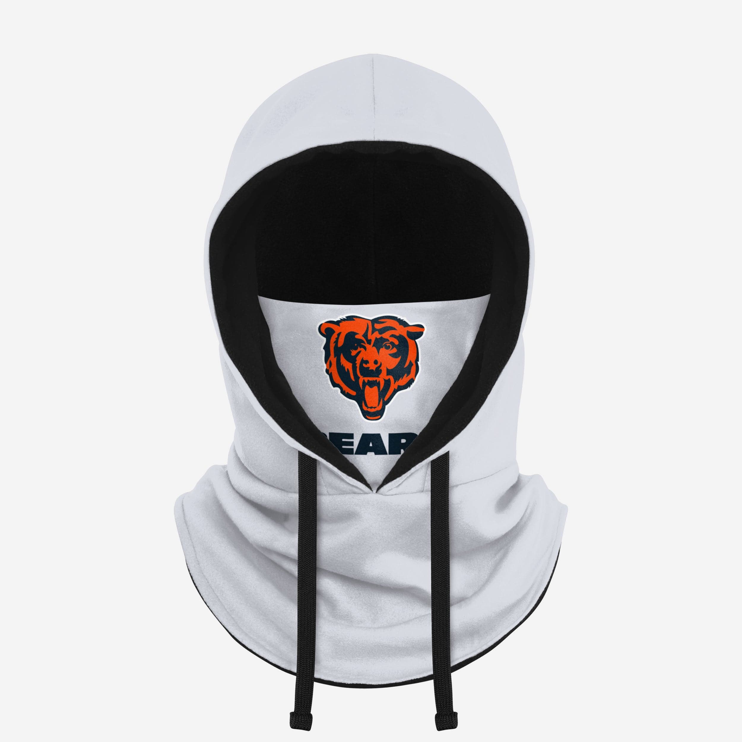 Chicago Bears White Drawstring Hooded Gaiter - Your Ultimate Winter Gear