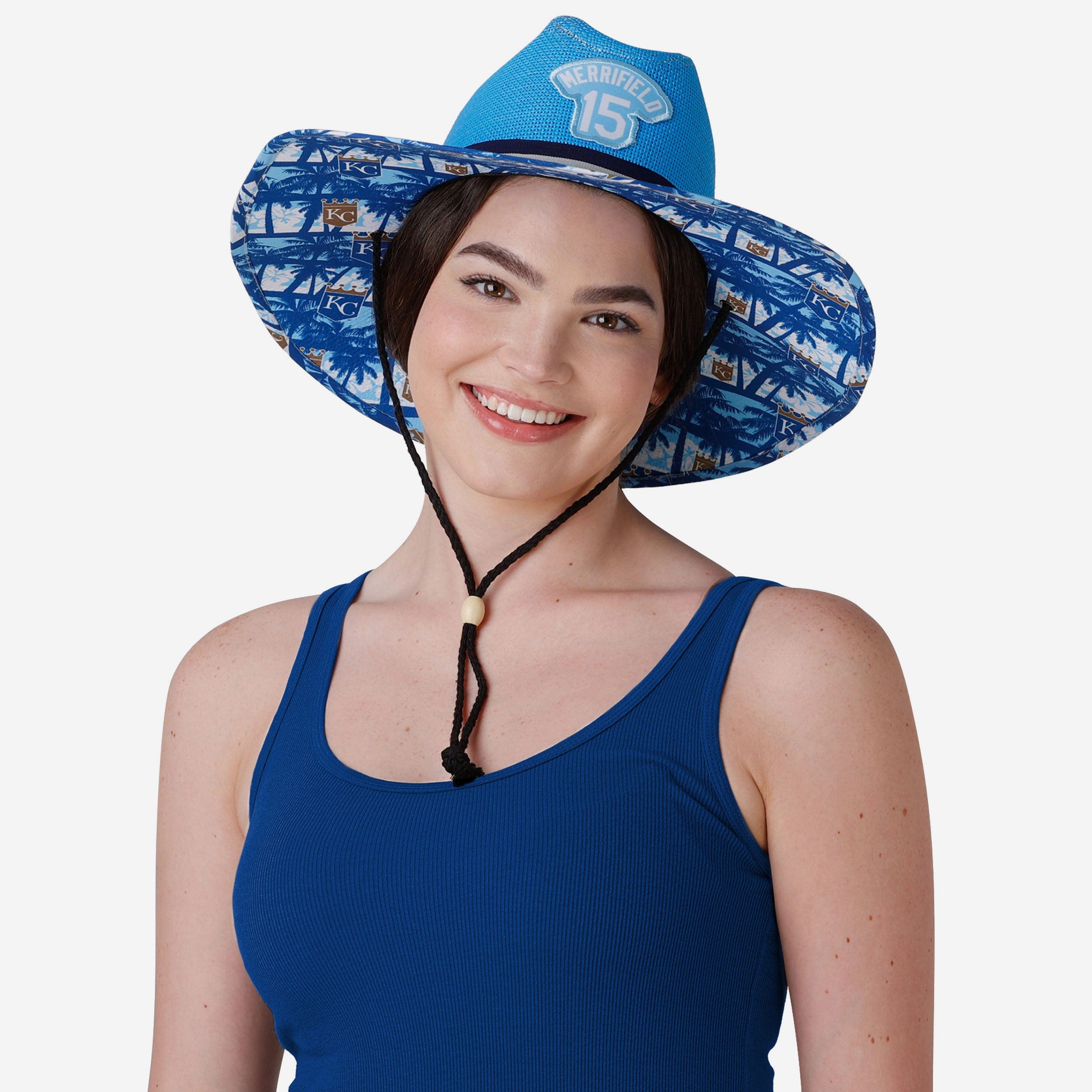 Whit Merrifield Kansas City Royals Stylish Straw Hat