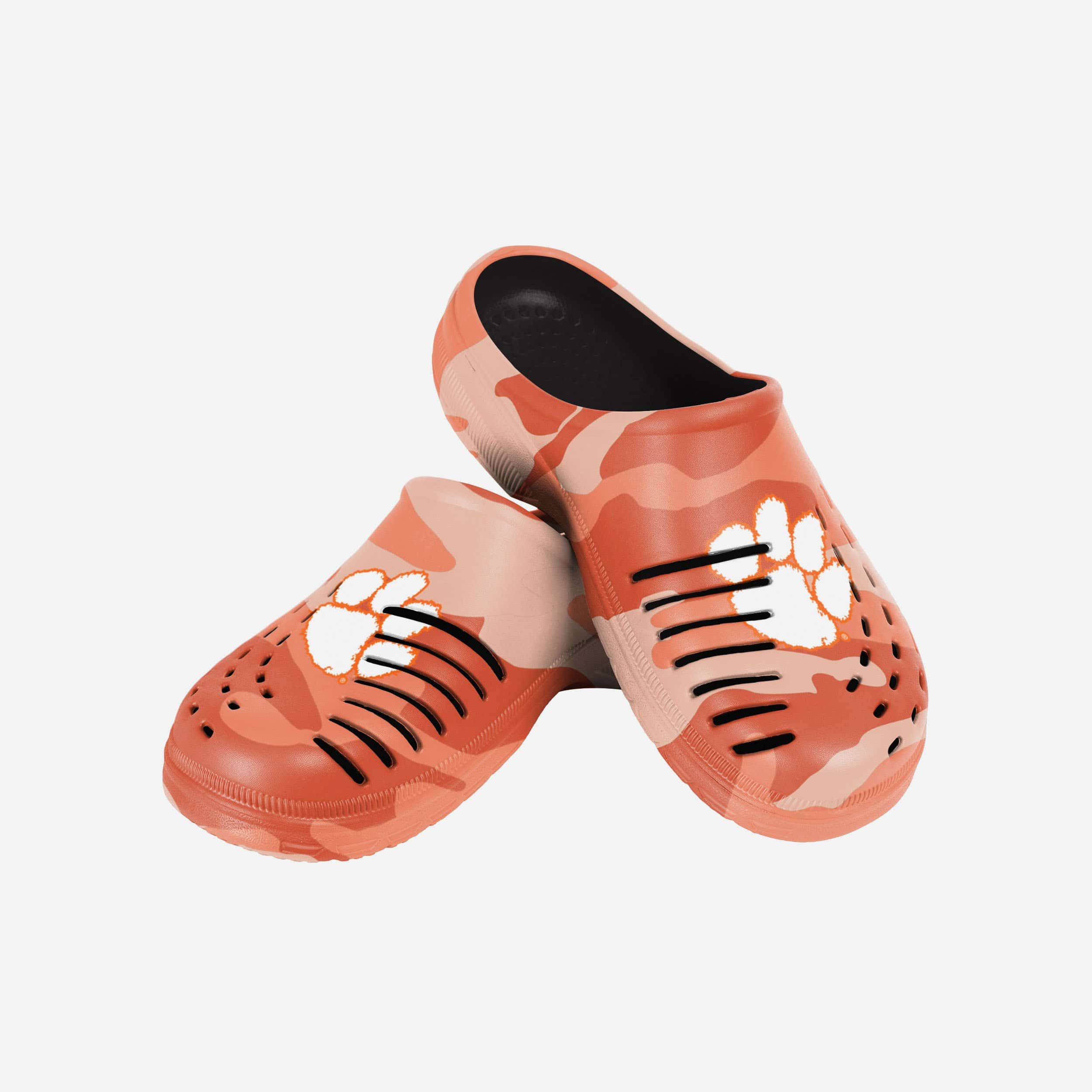 Clemson Tigers Tonal Camo Clogs - Show Your Fandom!