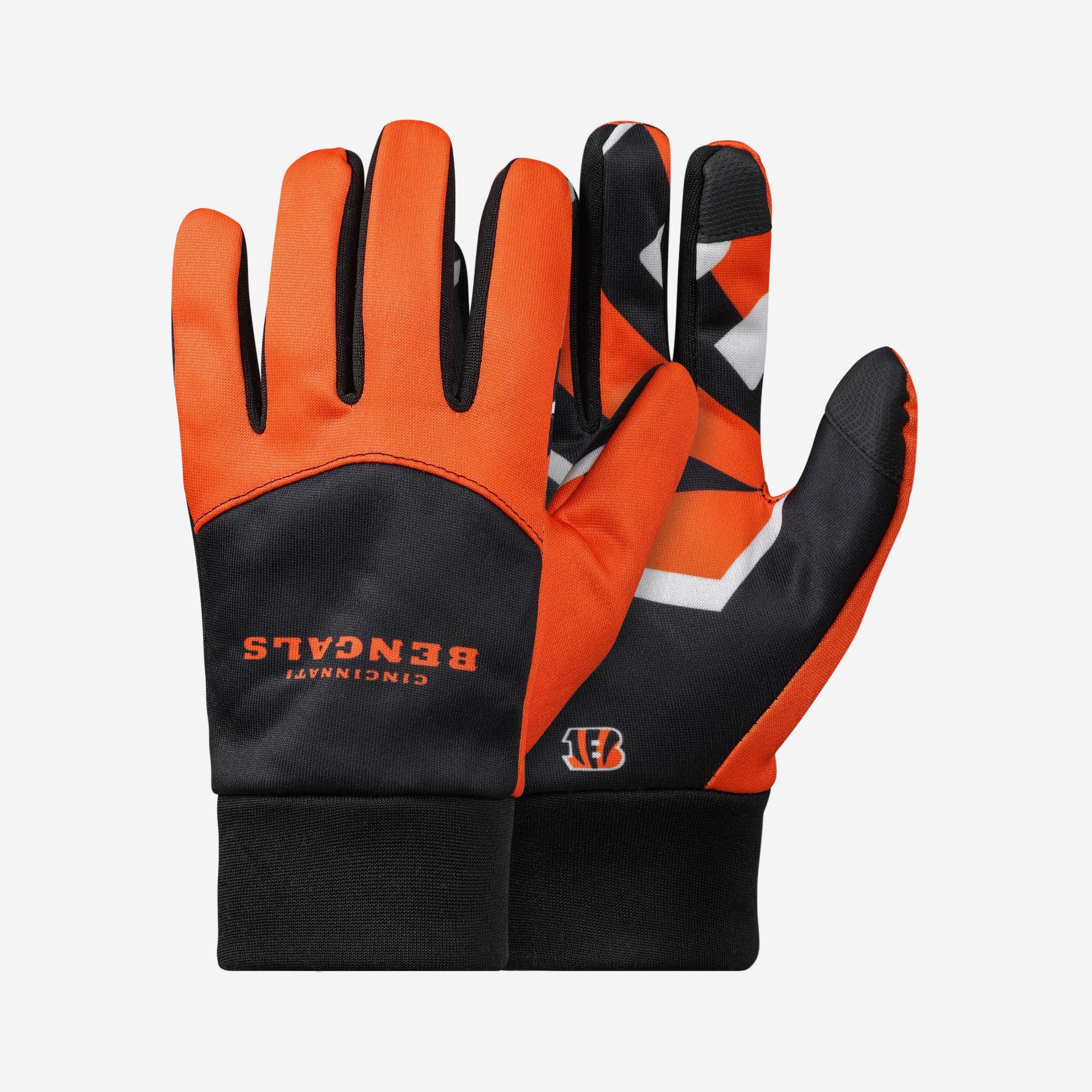 Exciting Cincinnati Bengals Texting Gloves with Palm Logo