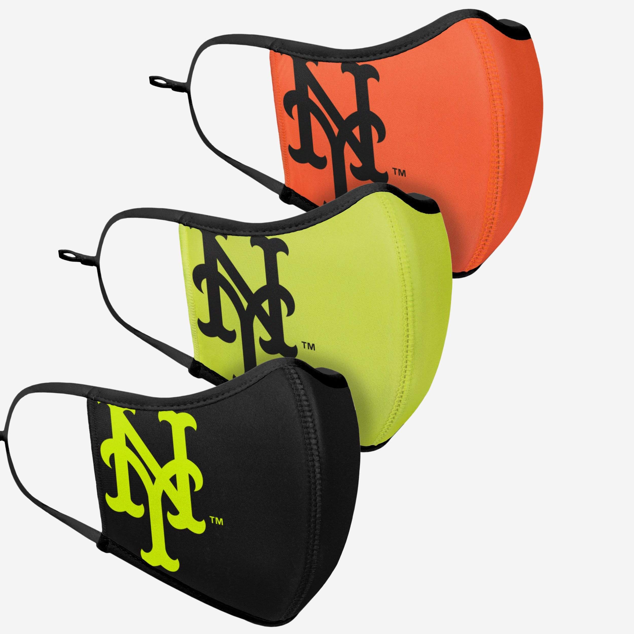 New York Mets Highlights 3-Pack Sports Face Cover - Stand Out with Team Spirit!