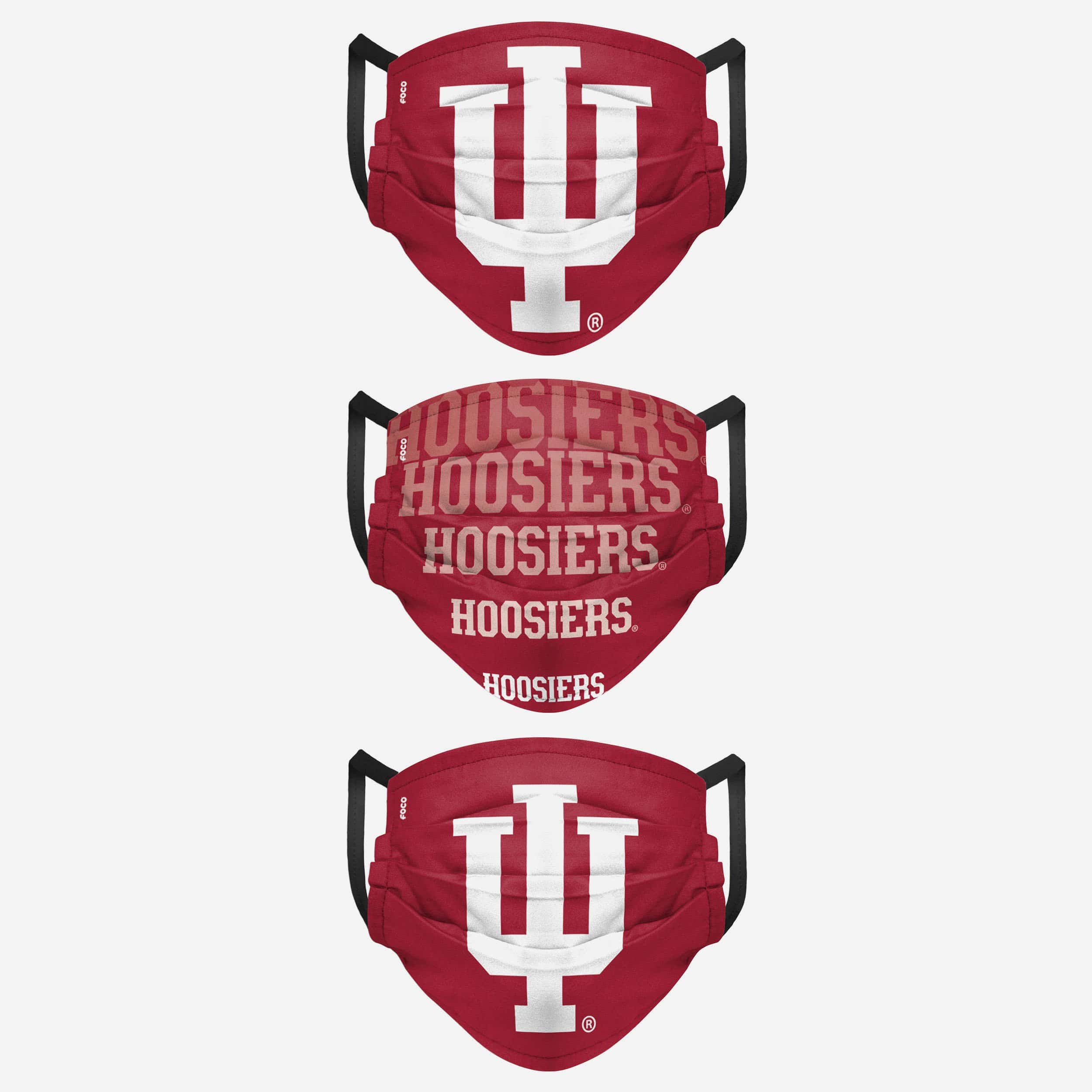 Indiana Hoosiers Matchday Must-Have 3 Pack Face Covers