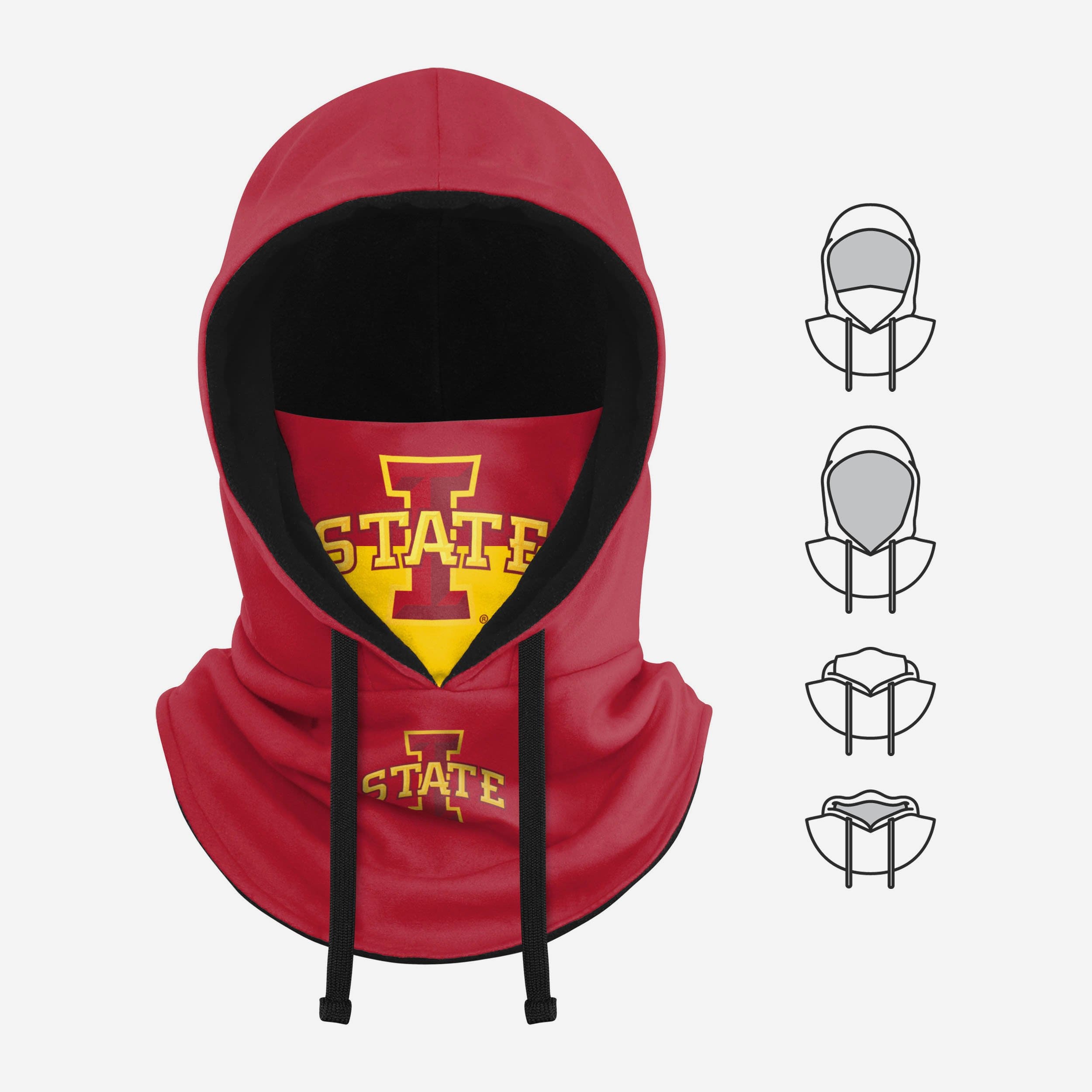 Iowa State Cyclones Stylish Drawstring Hooded Gaiter