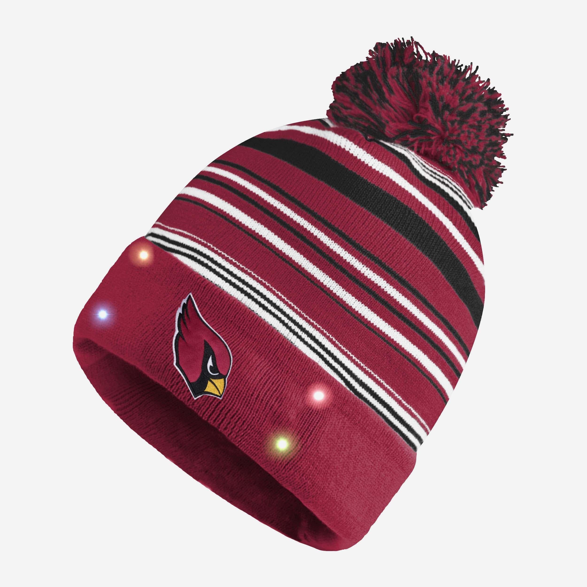 Arizona Cardinals Horizontal Stripe LED-Lit Beanie: Light Up Your Team Spirit!