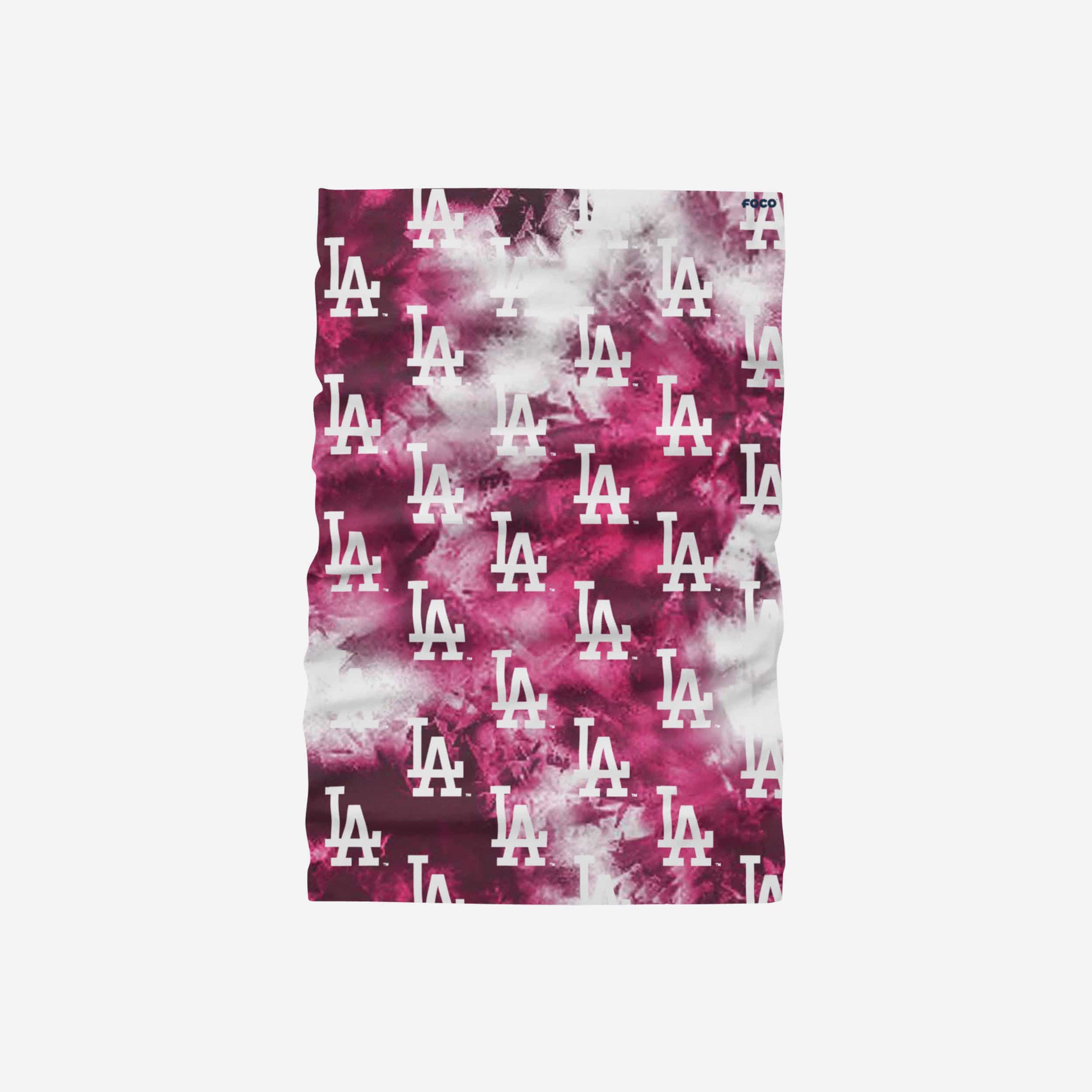Los Angeles Dodgers Pink Tie-Dye Gaiter Scarf - Show Your Team Spirit!