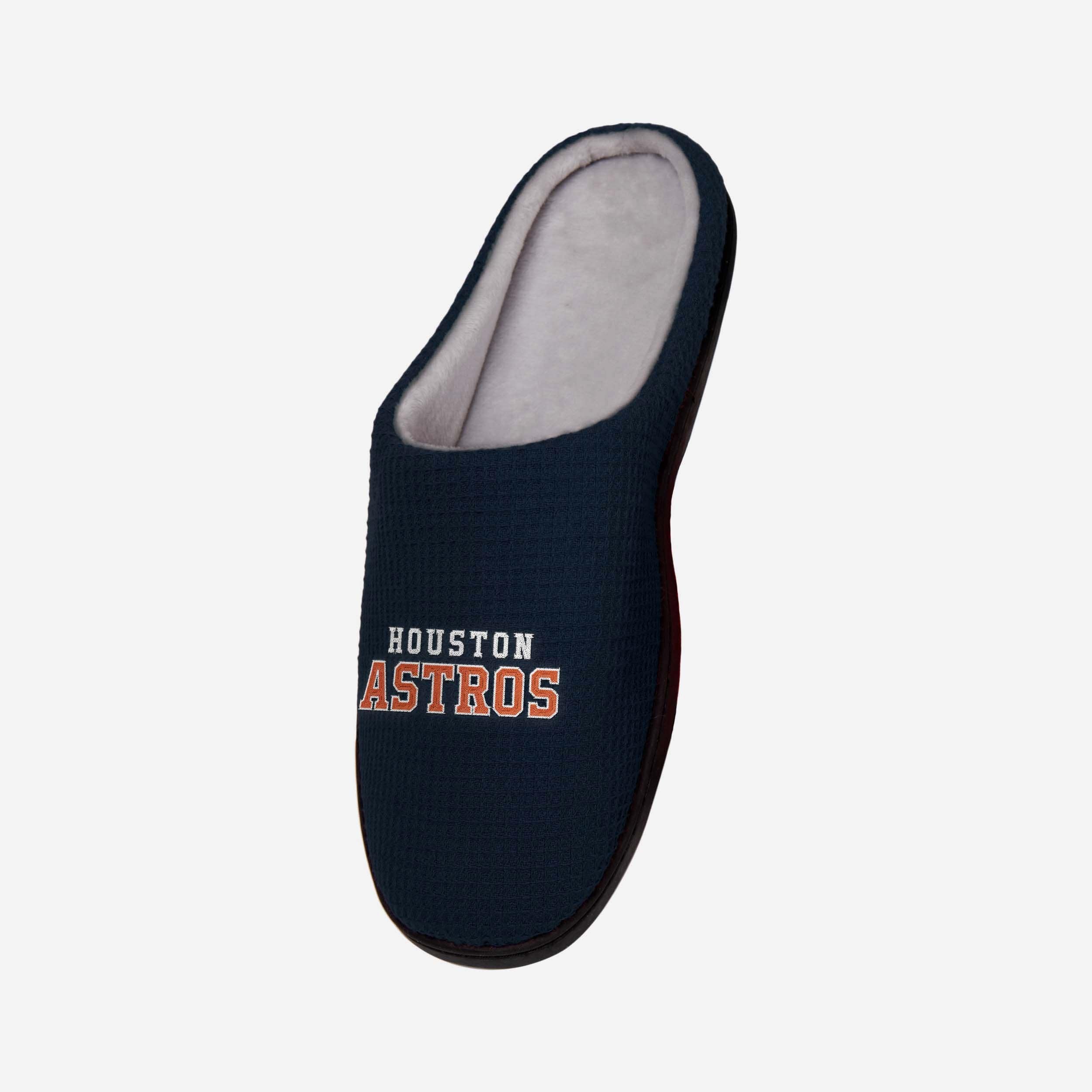 Houston Astros Dreamy Memory Foam Slide Slippers