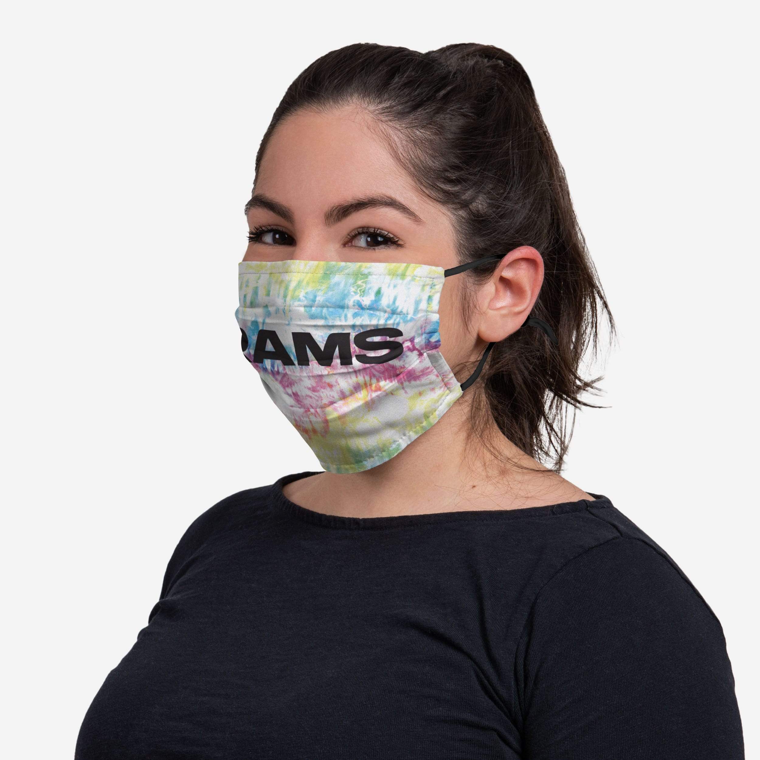 Los Angeles Rams Neon Floral Face Cover 3-Pack - Show Your Team Spirit!