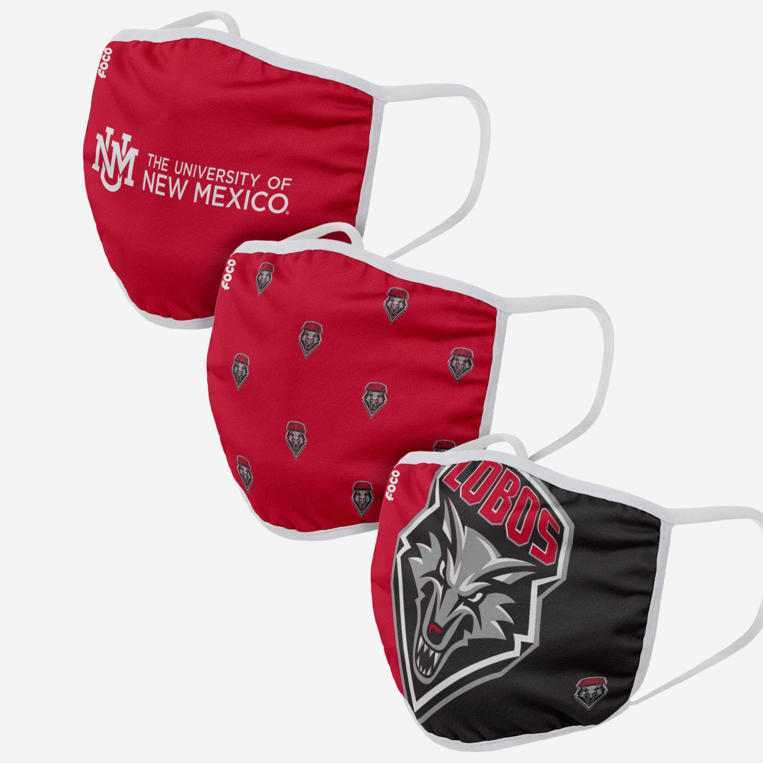 New Mexico Lobos 3 Pack Face Cover