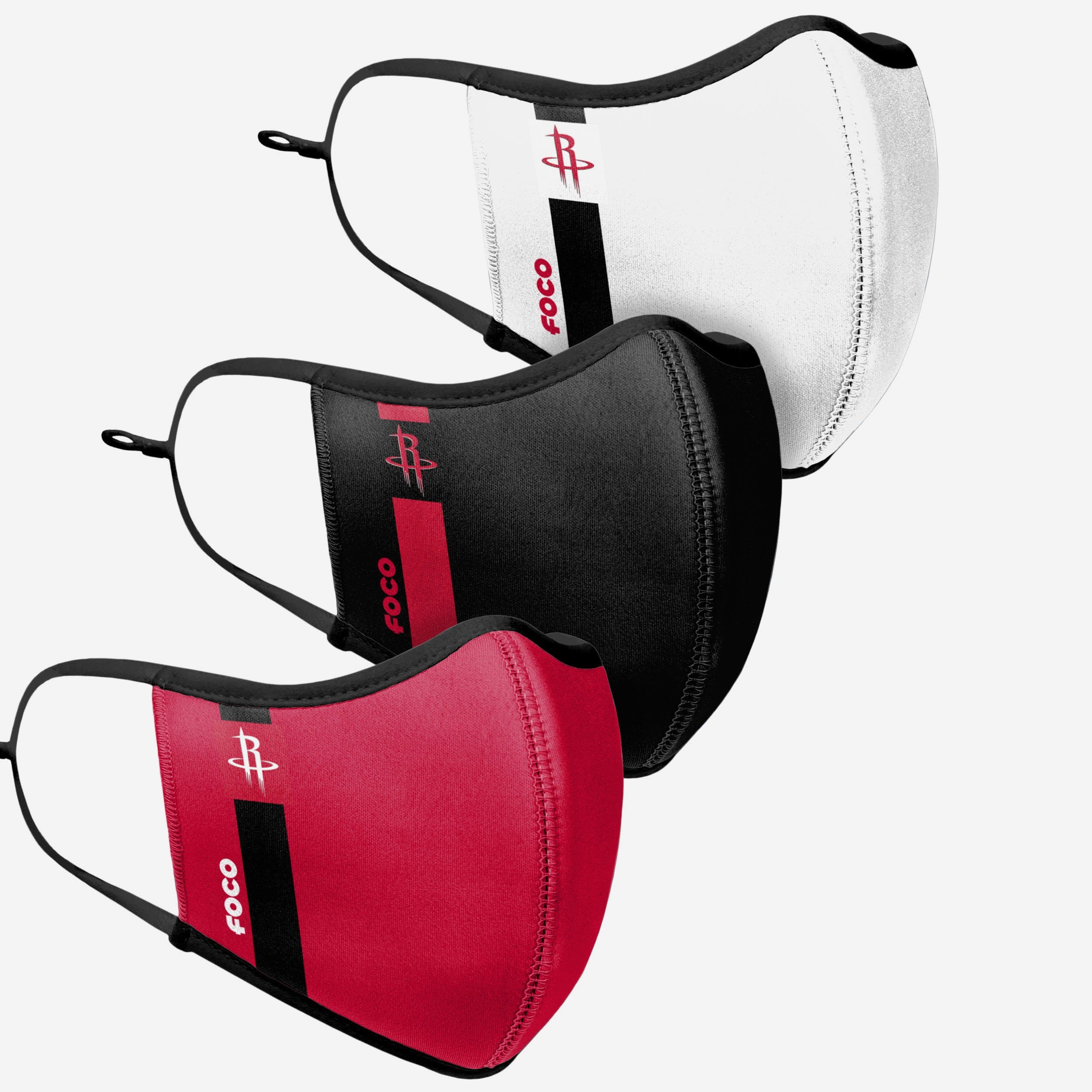 Houston Rockets 3-Pack Sports Face Covers - Show Your Team Spirit!