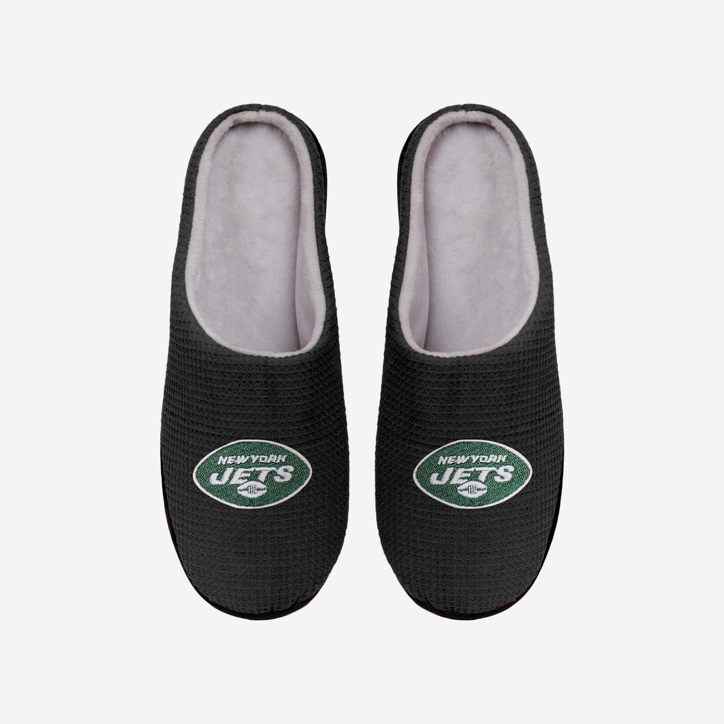 New York Jets Super-Soft Memory Foam Slide Slippers - Show Your Team Spirit!