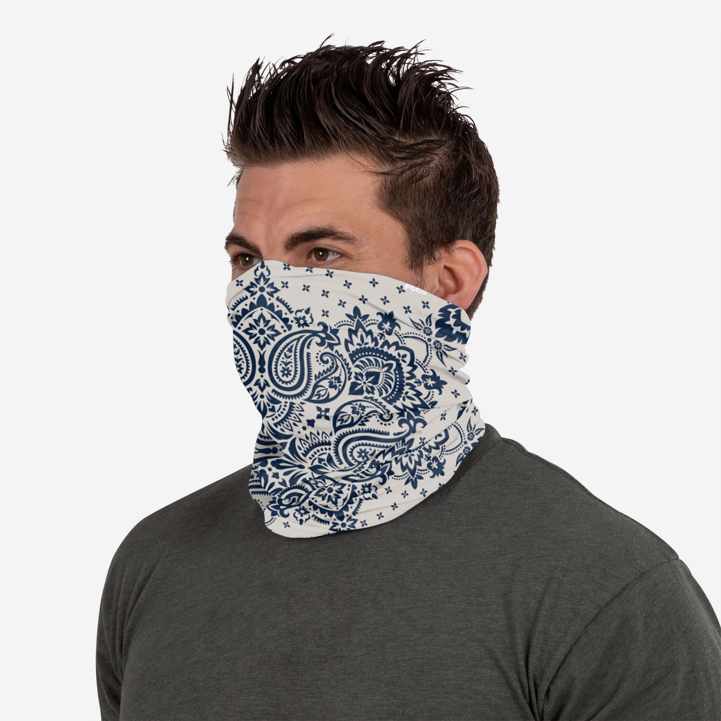 Enchanting White Mirage Bandana Gaiter Scarf