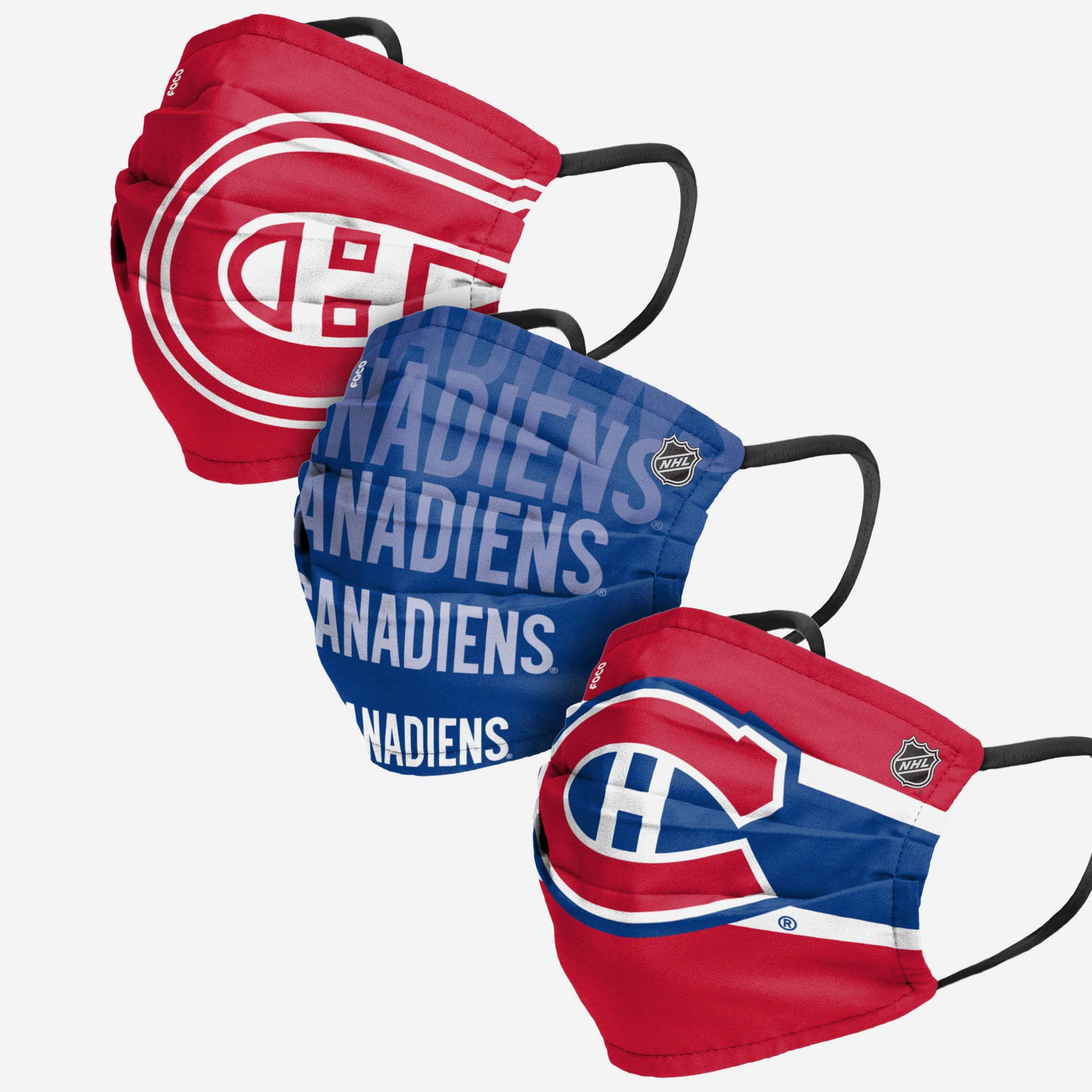 Montreal Canadiens Matchday 3-Pack Face Cover - Represent Your Team in Style!