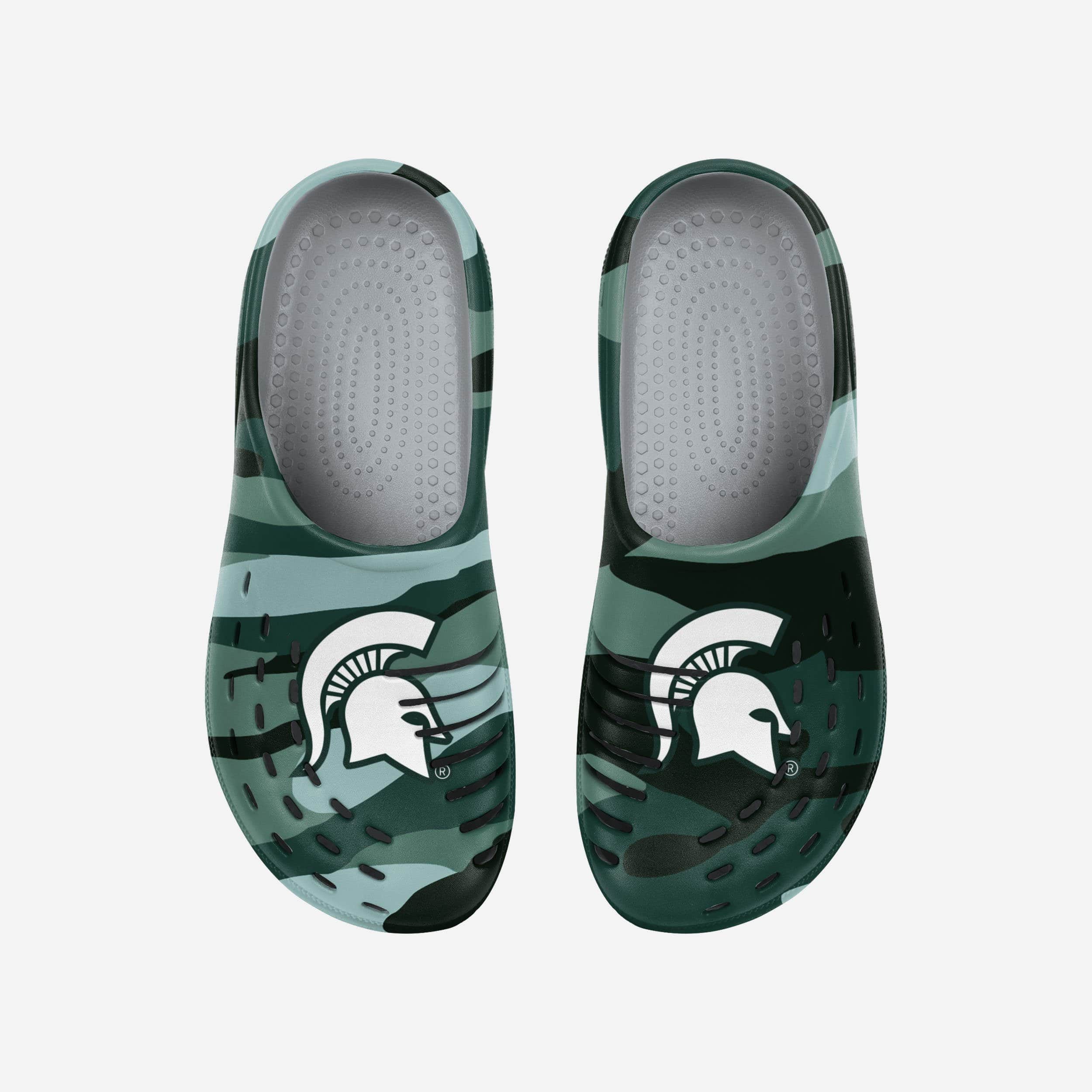 Michigan State Spartans Tonal Camo Clogs - Show Your Fandom!