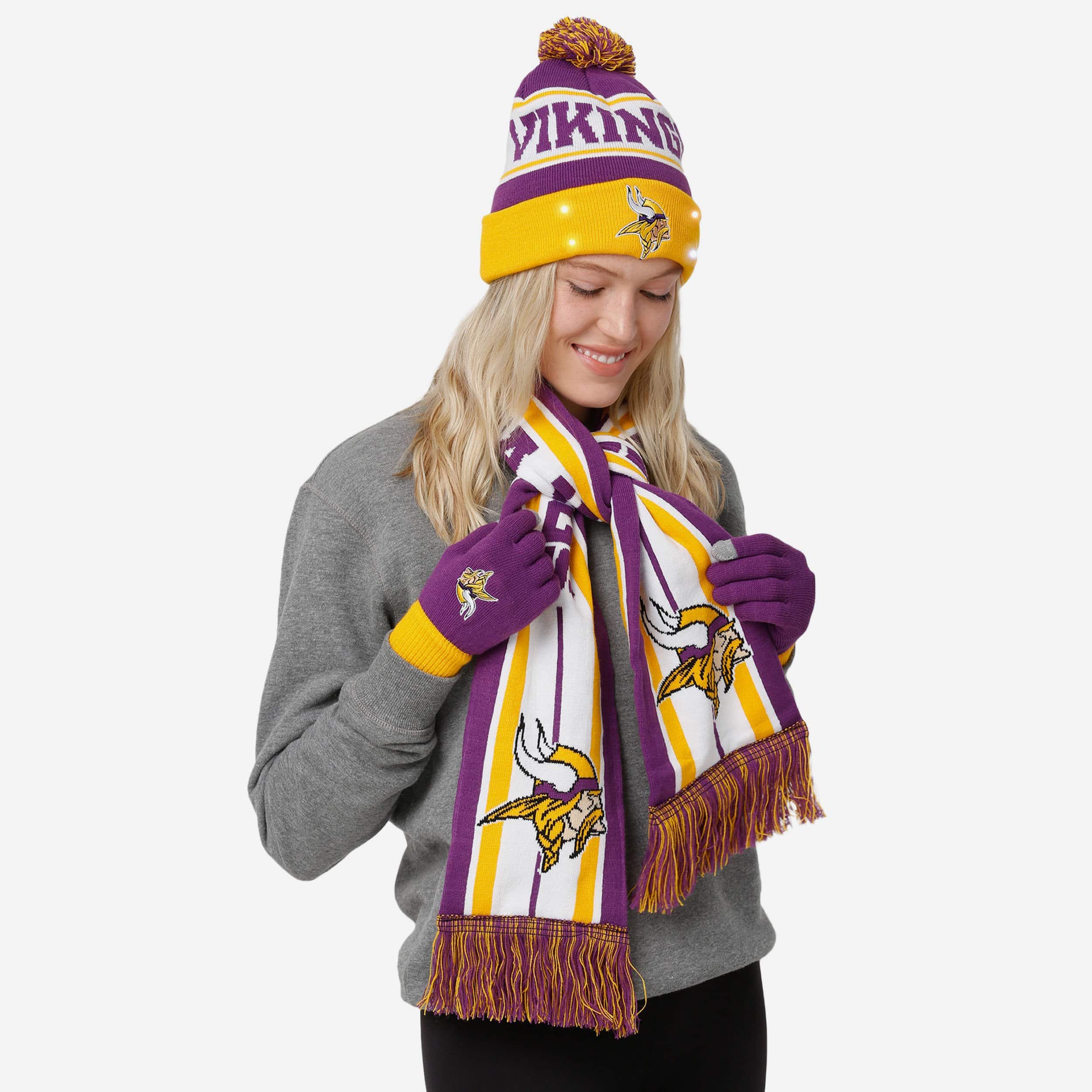 Minnesota Vikings Snow Stealer: Ultimate Cold - Weather Fan Set