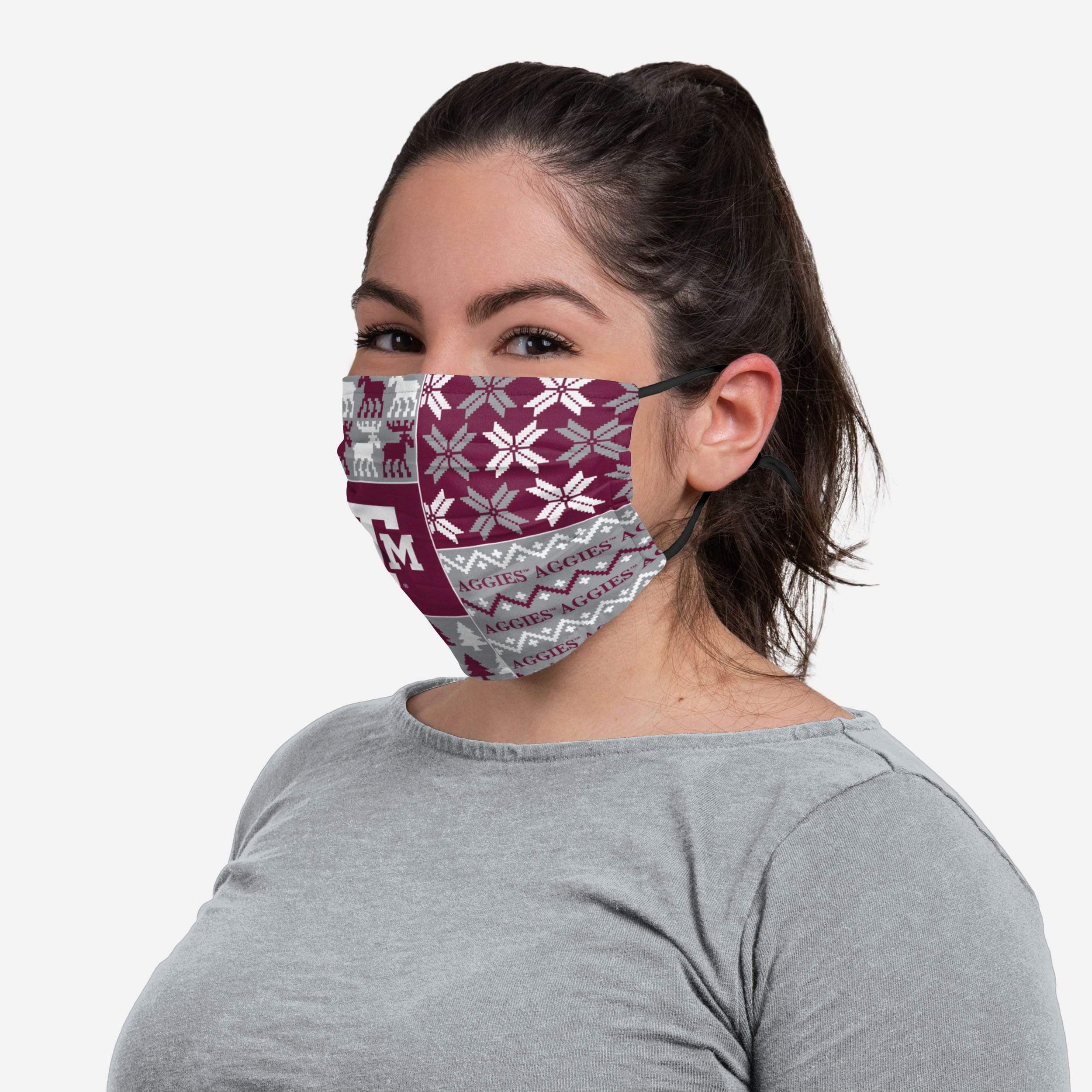 Texas A&M Aggies Busy Block Adjustable Face Cover - Show Your Team Spirit!