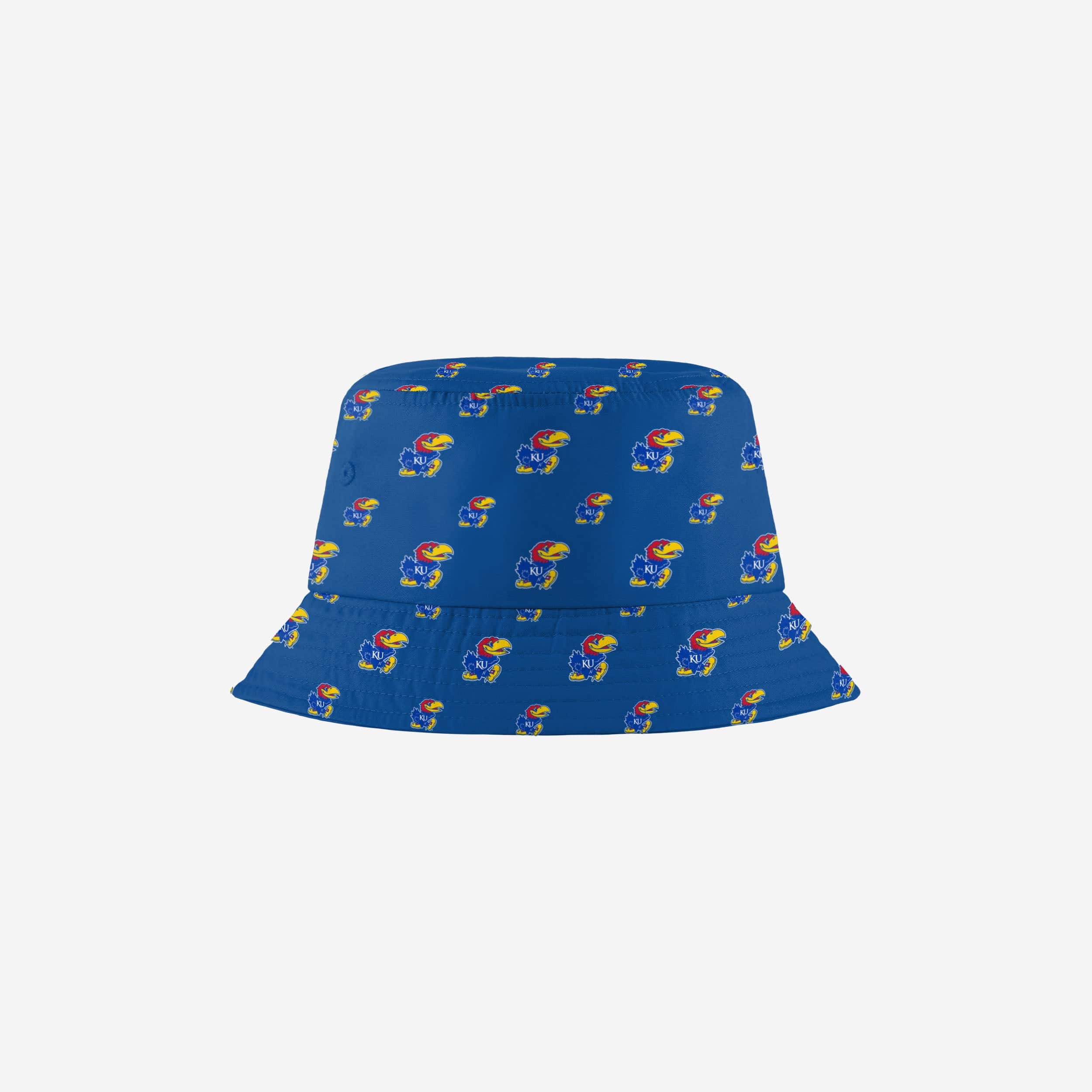 Kansas Jayhawks Mini Print Stylish Bucket Hat