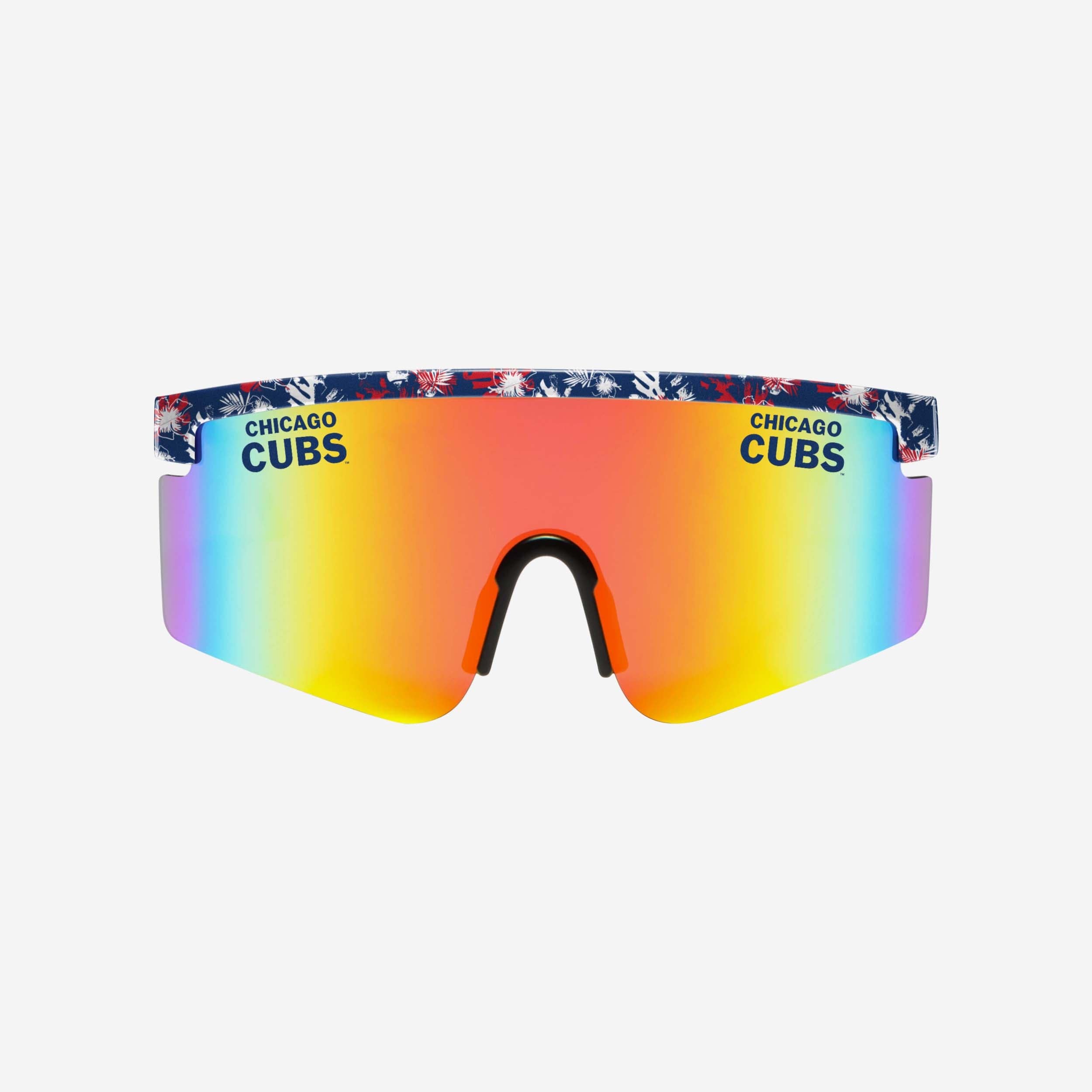 Stylish Chicago Cubs Floral Large Frame Sunglasses