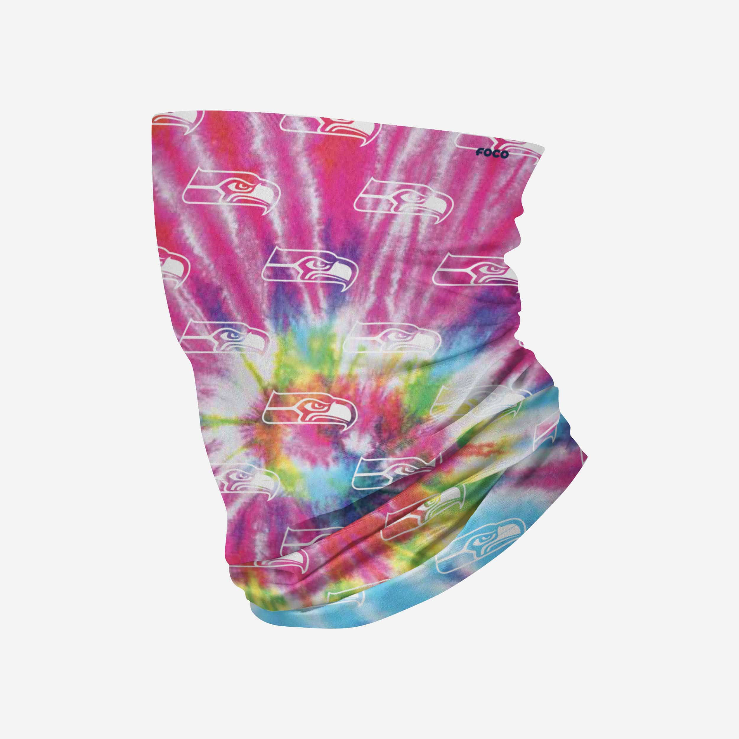 Seattle Seahawks Pastel Tie - Dye Gorgeous Gaiter Scarf