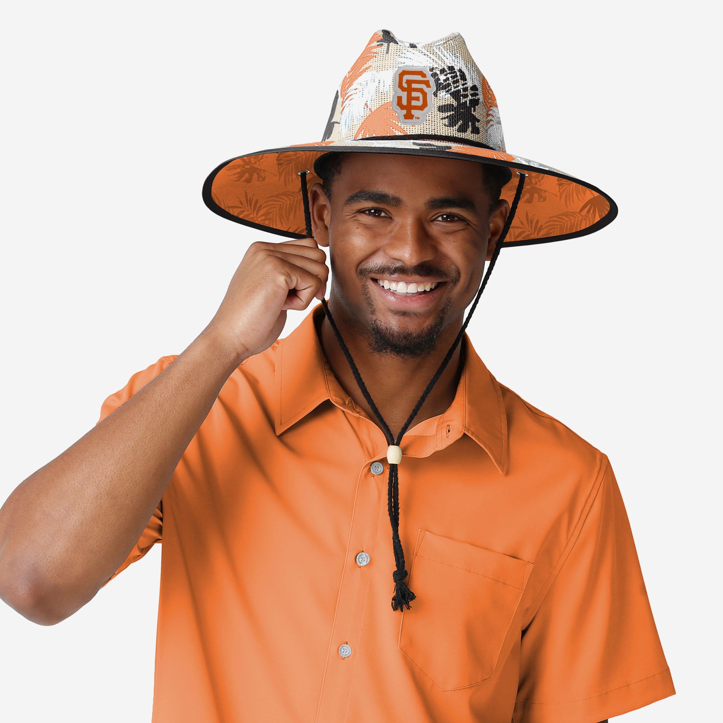 San Francisco Giants Stylish Floral Printed Straw Hat - Must - Have for Fans!