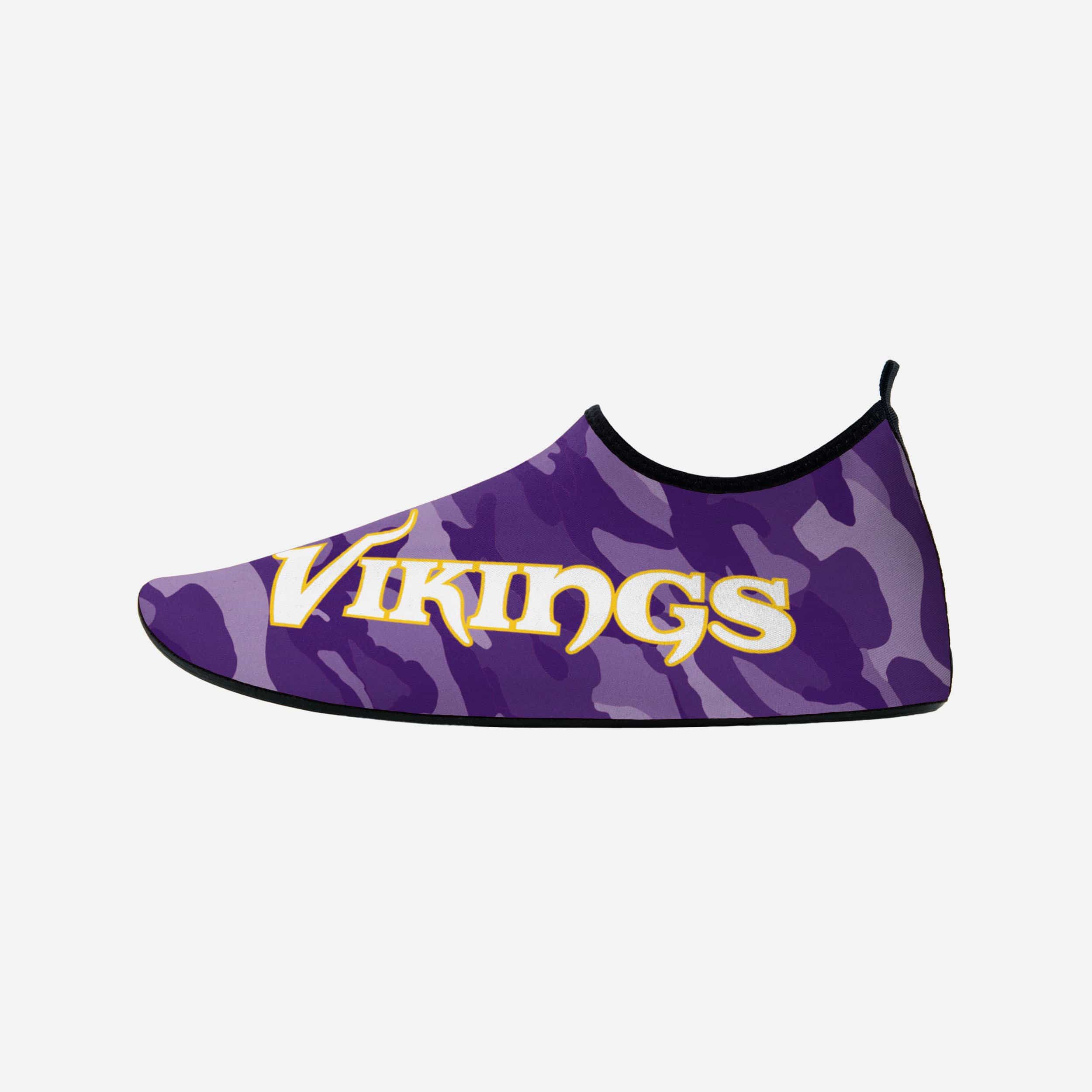 Minnesota Vikings Men's Camo Water Shoes - Stand Out at the Beach!