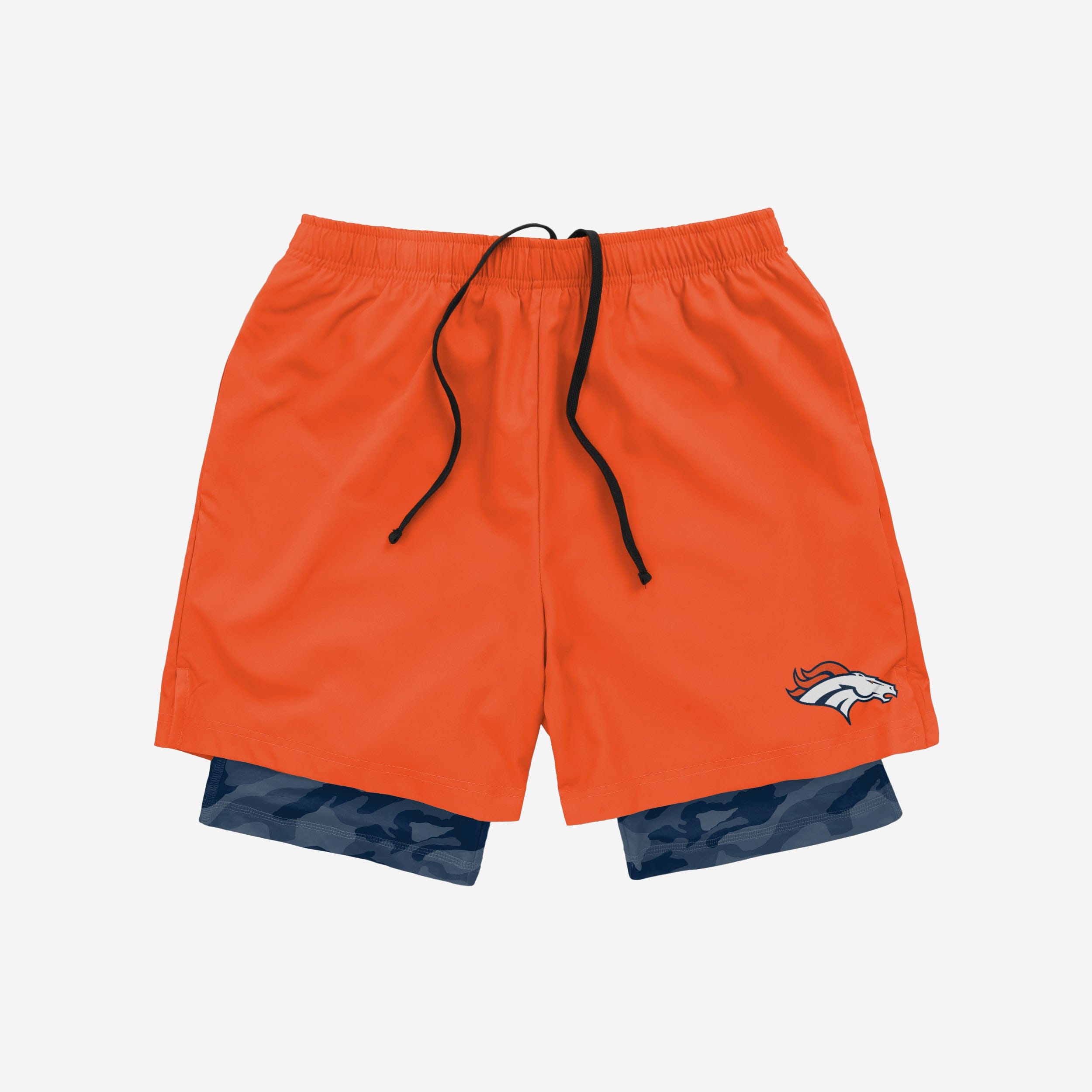 Denver Broncos Team Color Camo Liner Shorts - Stylish and Comfortable