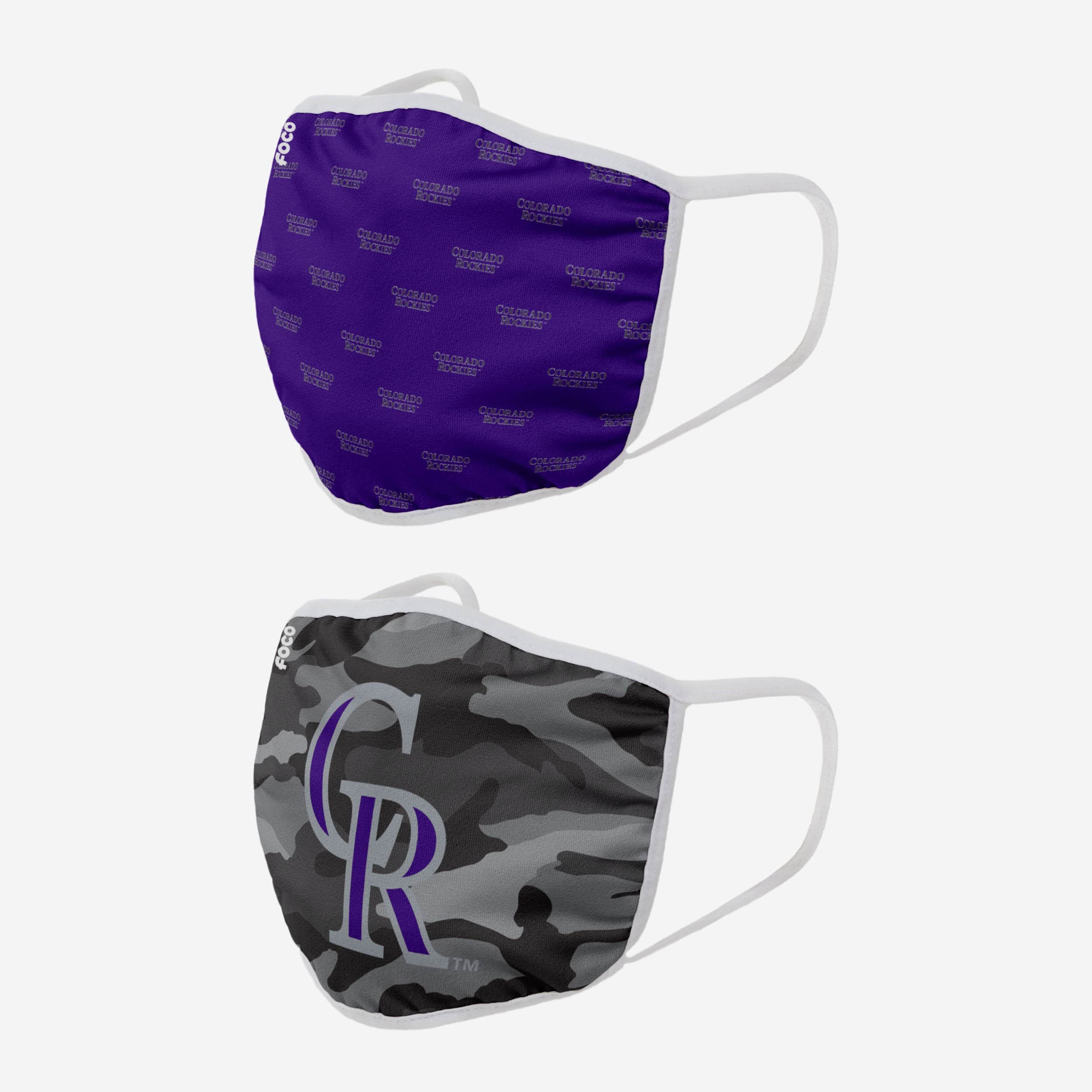 Colorado Rockies Dynamic 2-Pack Face Cover - Show Your Team Spirit!