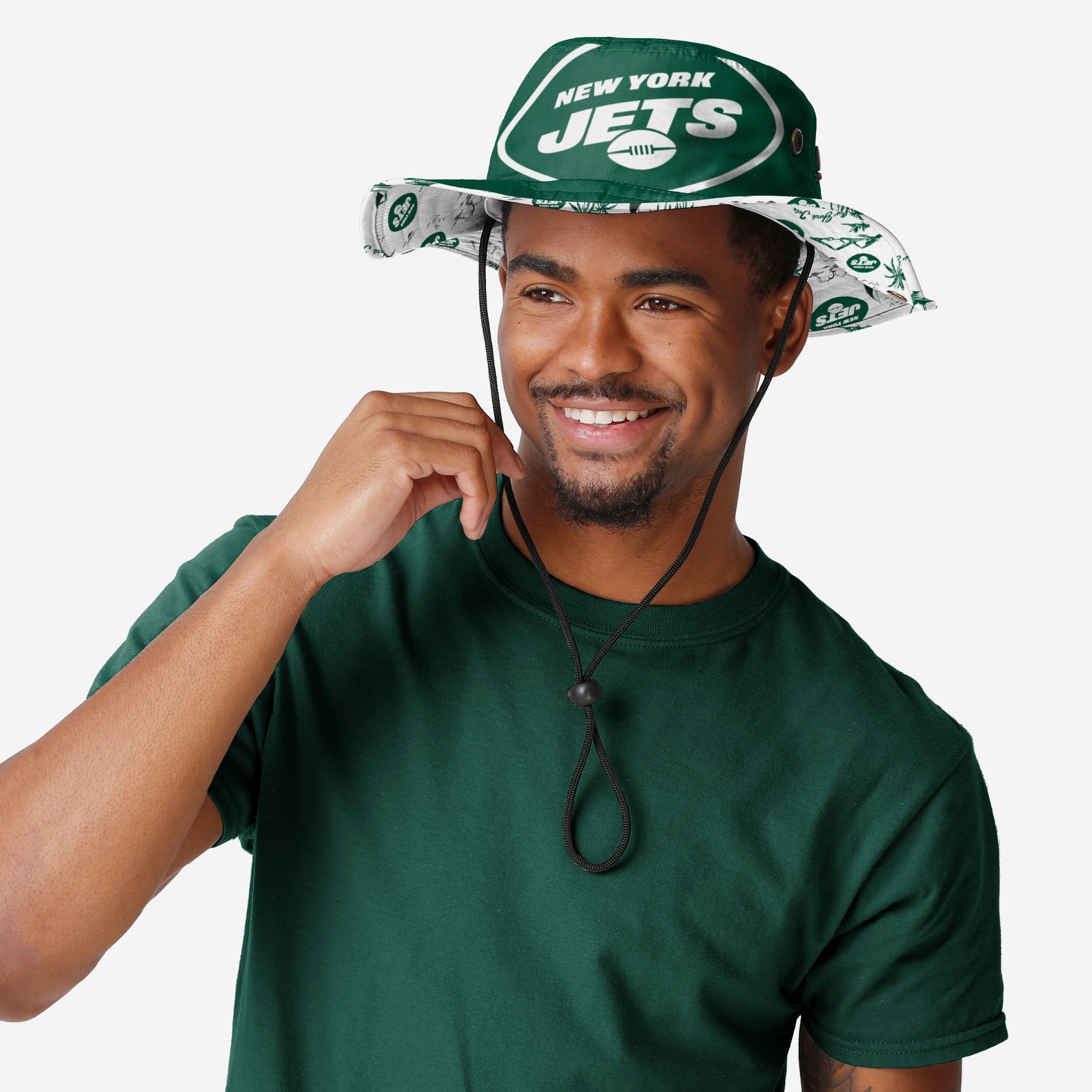 New York Jets Stylish Cropped Big Logo Hybrid Boonie Hat