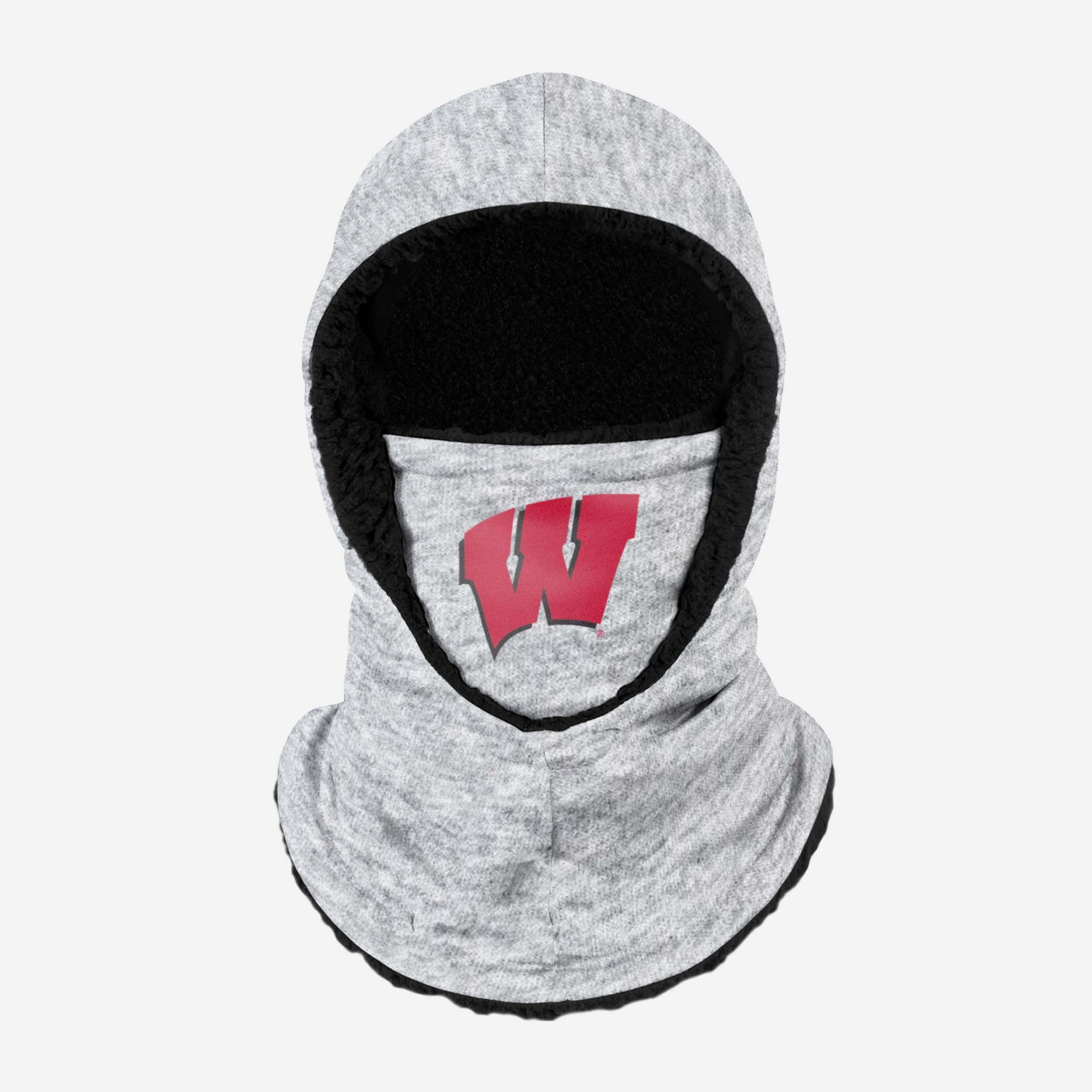 Wisconsin Badgers Heather Grey Big Logo Hooded Gaiter - Your Ultimate Winter Companion